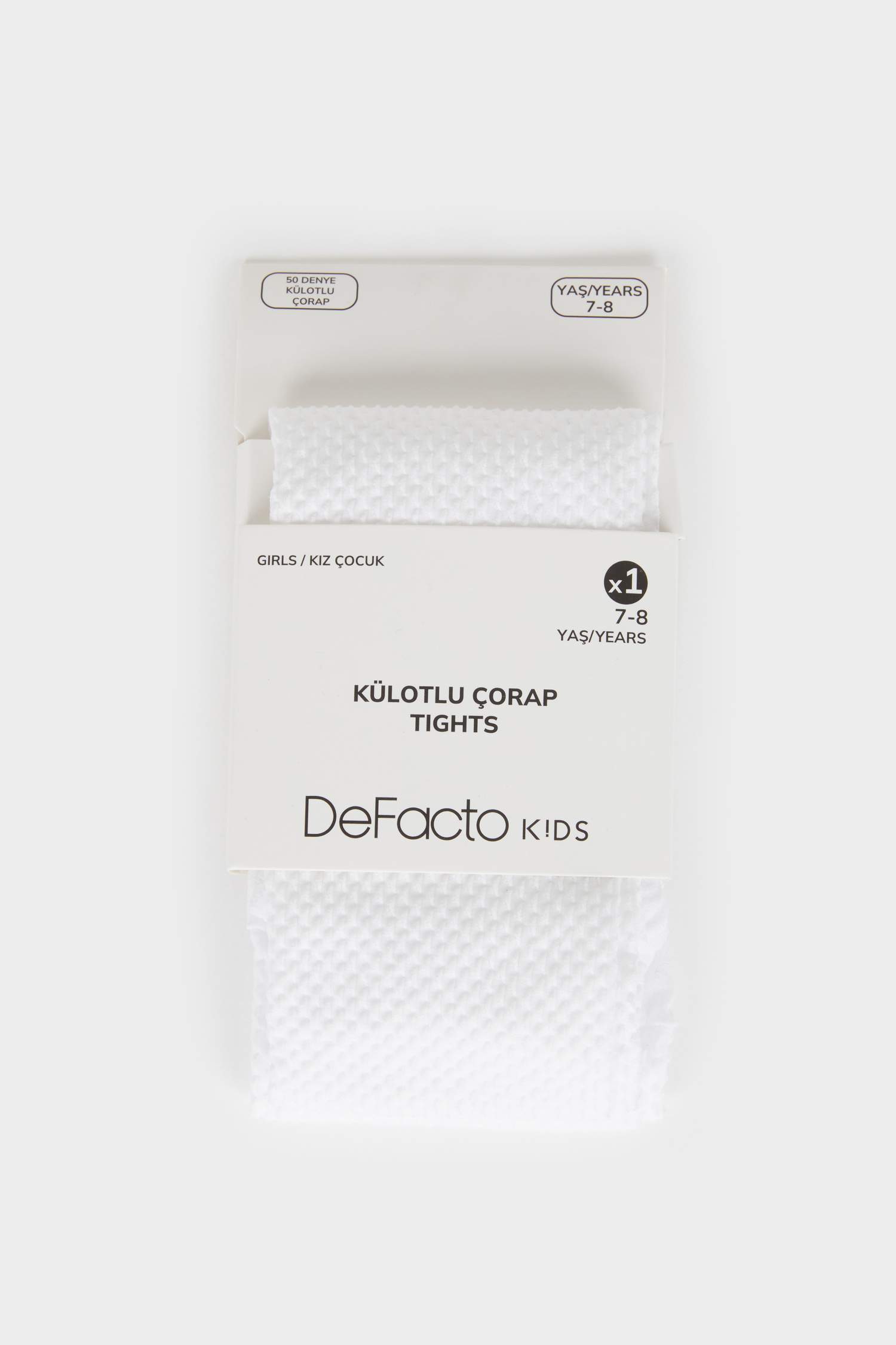 Kız Çocuk 50 Denye Külotlu Okul Çorabı