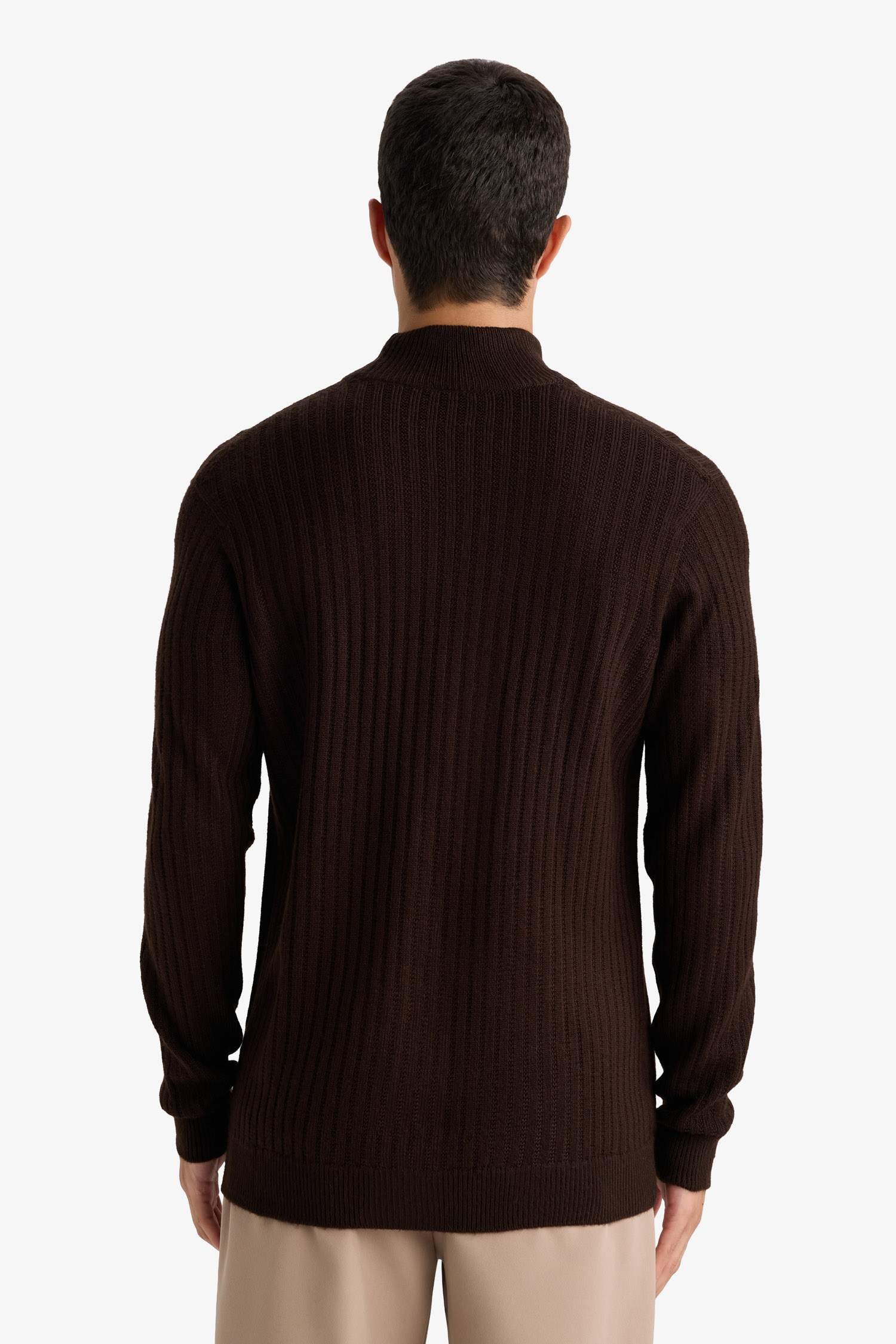 Standart Fit Balıkçı Yaka Triko Kazak