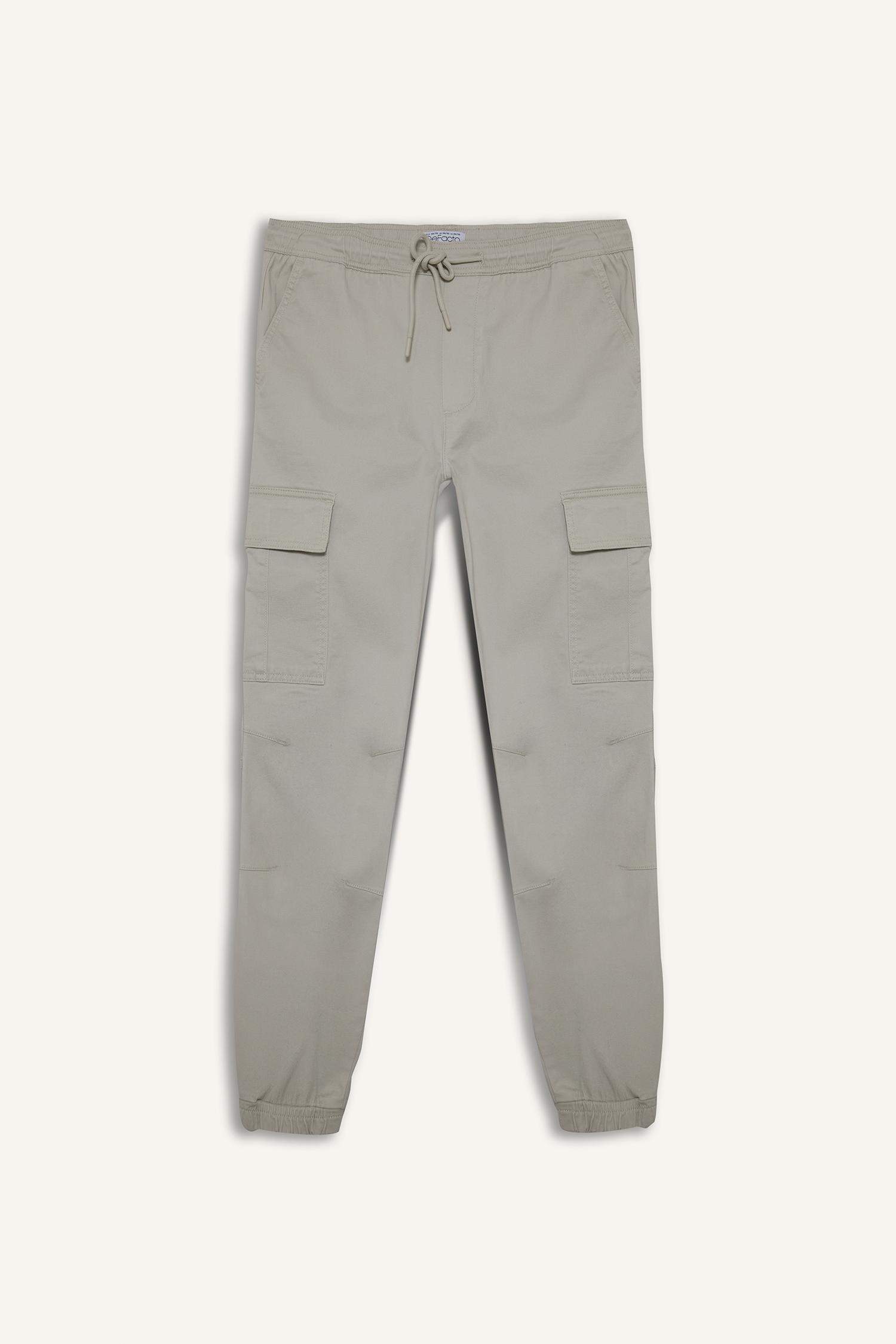 بنطلون كارجو قصة عادية بجيب ورباط