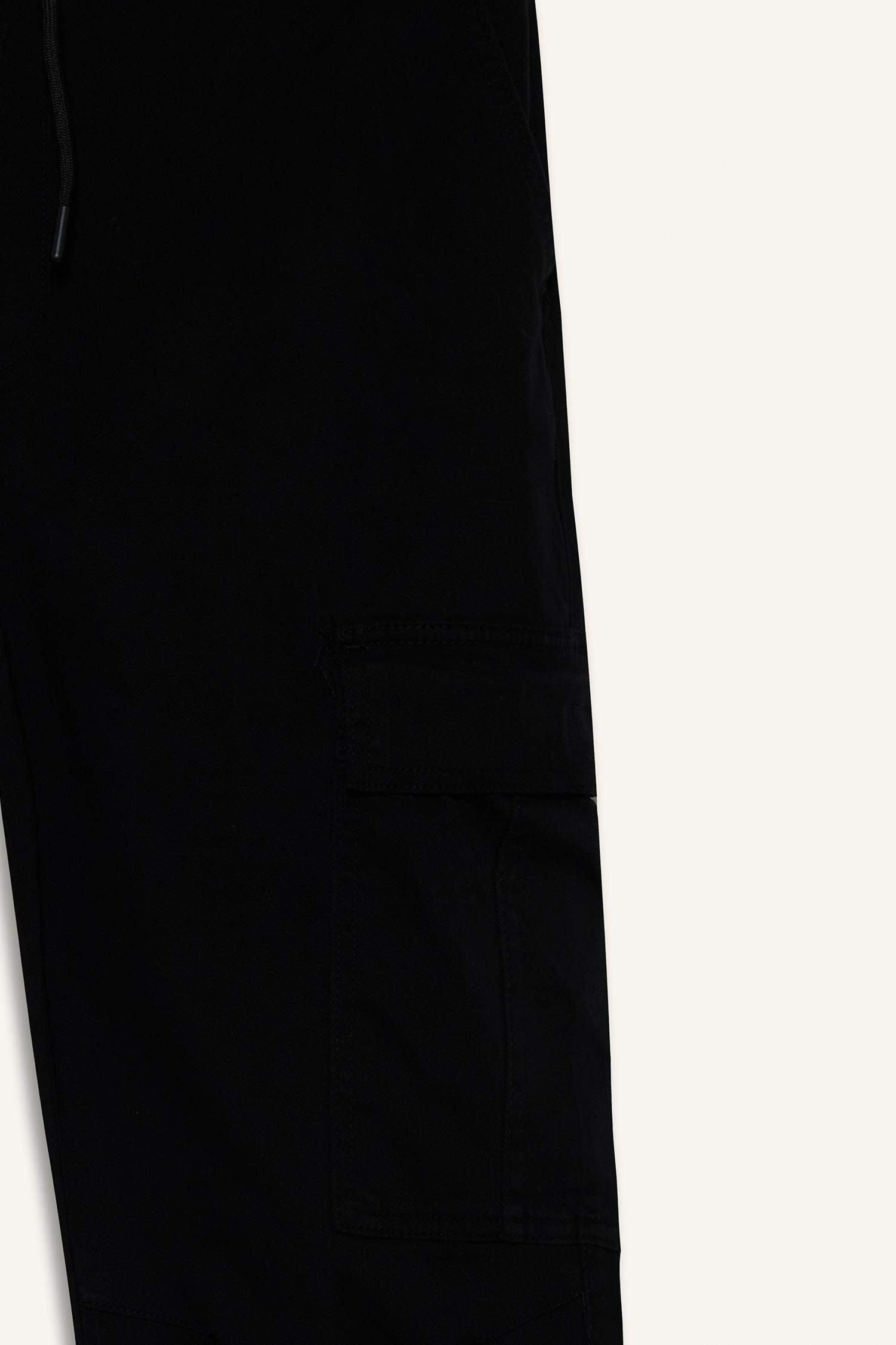 Regular Fit Beli Bağcıklı Kargo Cepli Jogger Pantolon