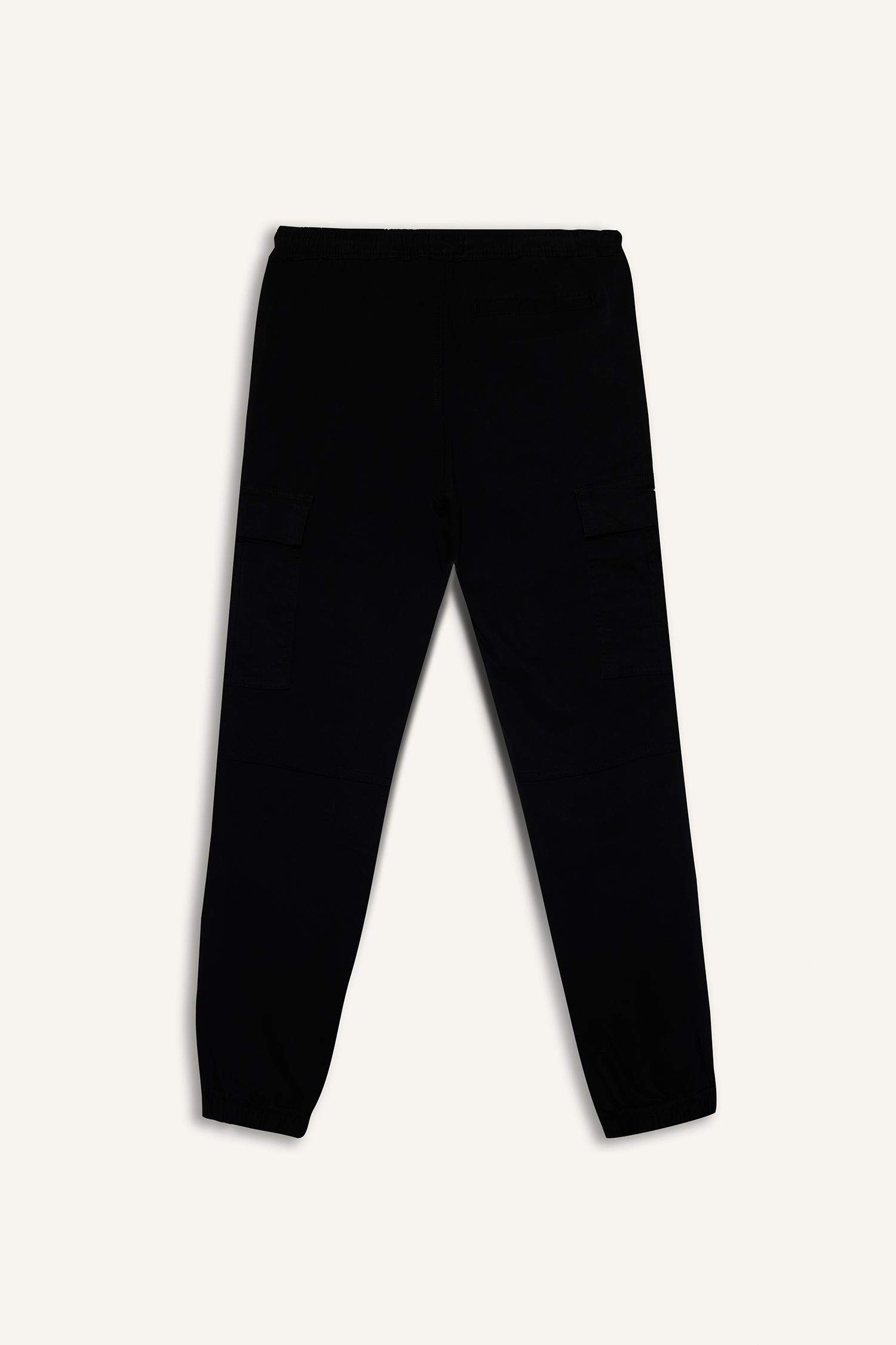 Regular Fit Beli Bağcıklı Kargo Cepli Jogger Pantolon