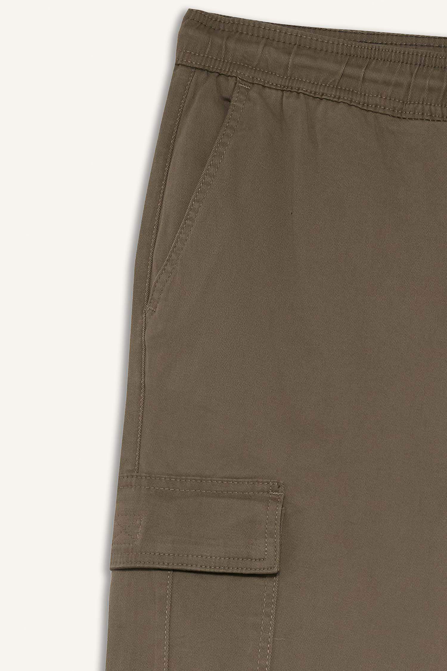 Regular Fit Beli Bağcıklı Kargo Cepli Jogger Pantolon