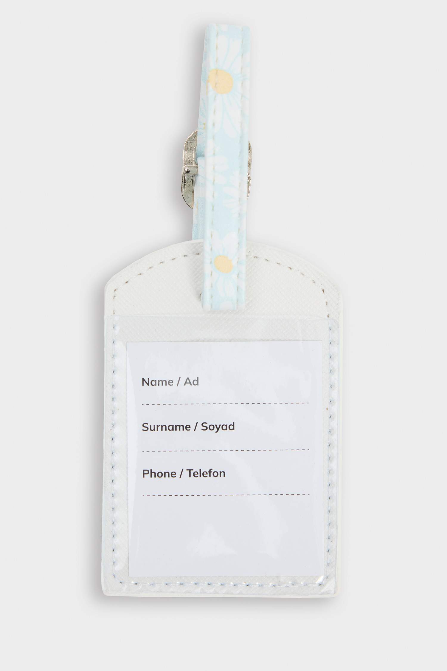 Kadın Çiçekli Suni Deri Pasaportluk ve Valiz İsimliği Set