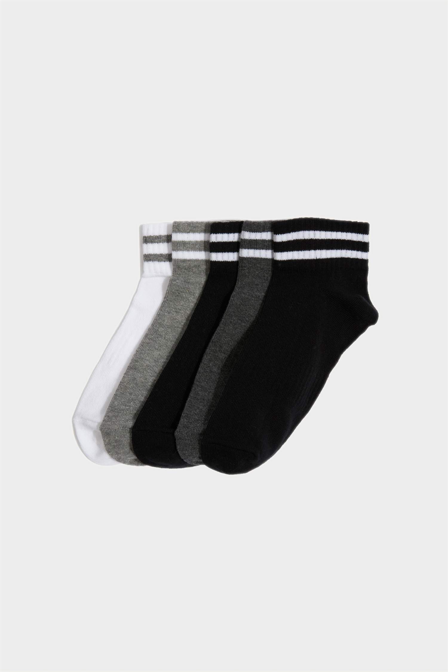 Boy Basic 5 Piece Cotton Short Socks