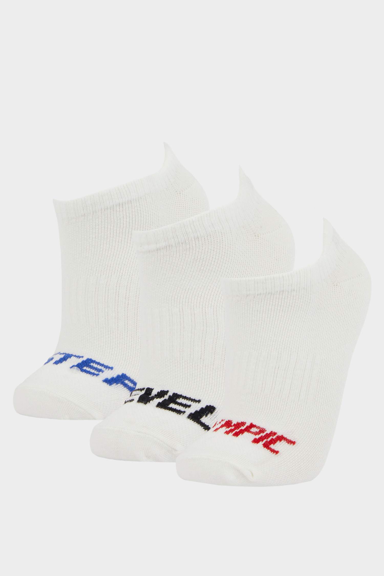 Erkek Çocuk 3'lü Pamuklu Kısa Spor Çorap