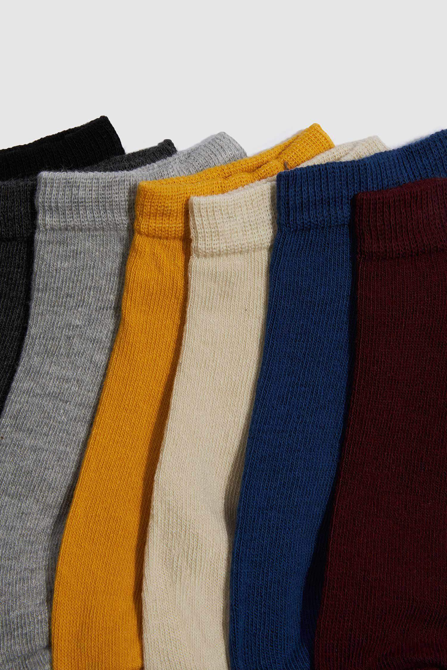 Boy 7 Piece Short Cotton Socks
