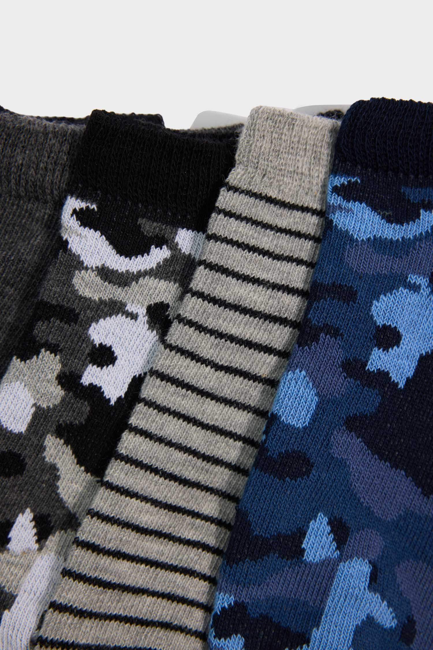 Erkek Çocuk 5'li Pamuklu Patik Çorap