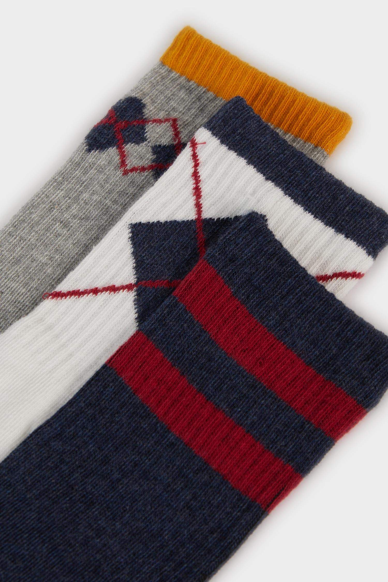 Boy Printed 3 Piece Cotton Long sock