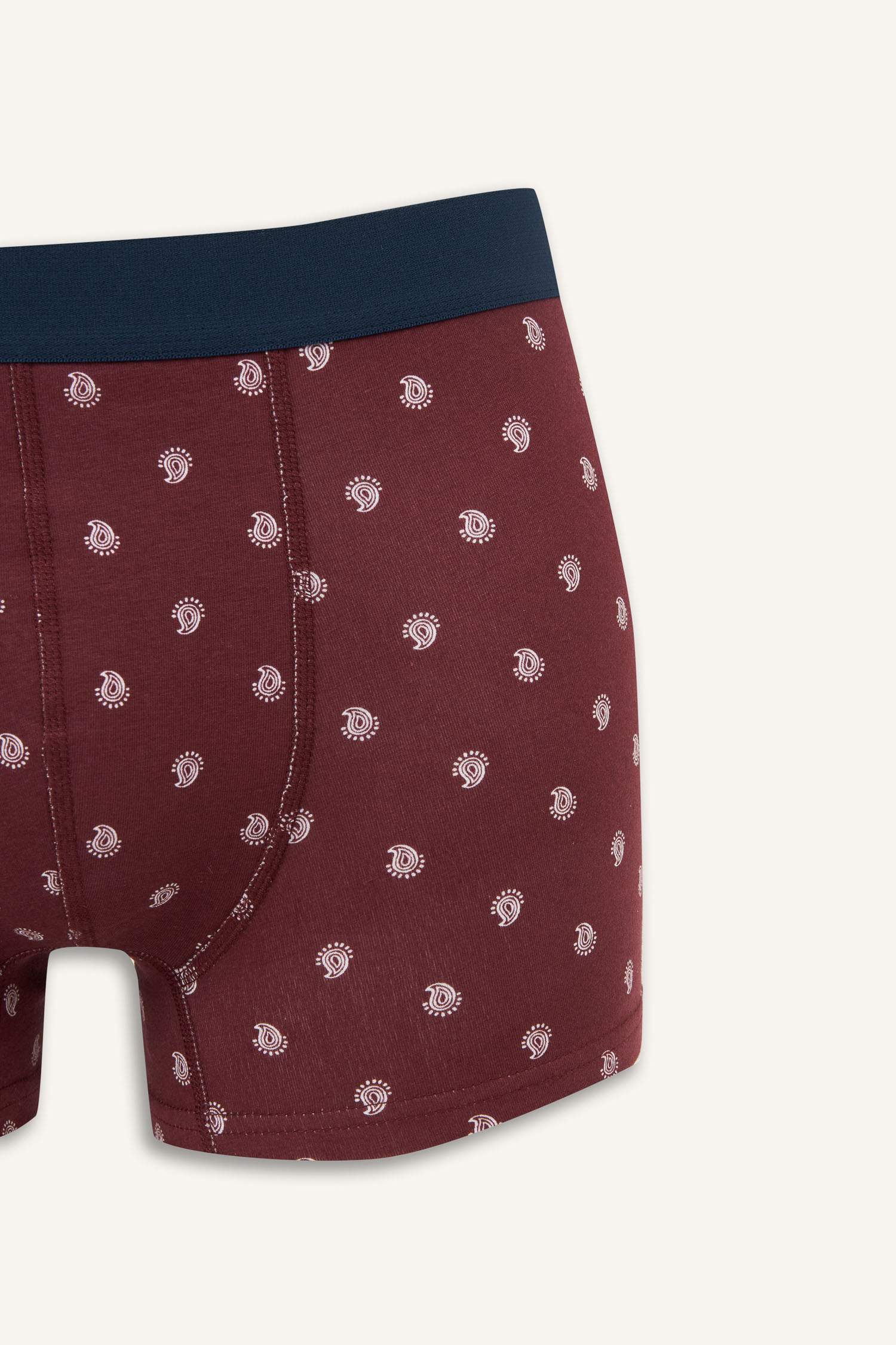 Regular Fit Paisley Pattern 3 Piece Boxers