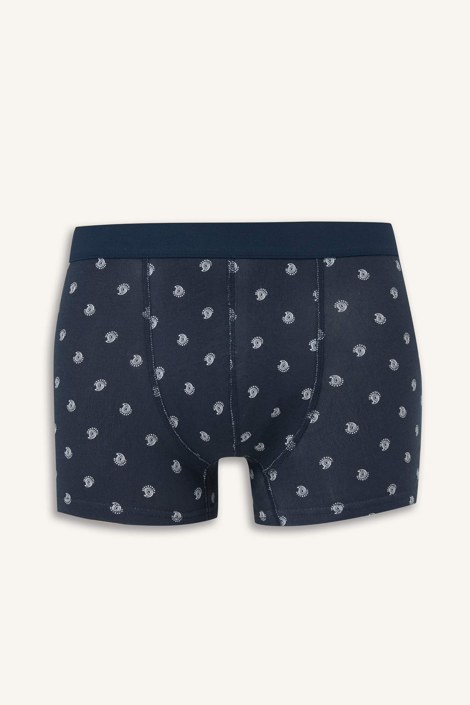 Regular Fit Paisley Pattern 3 Piece Boxers