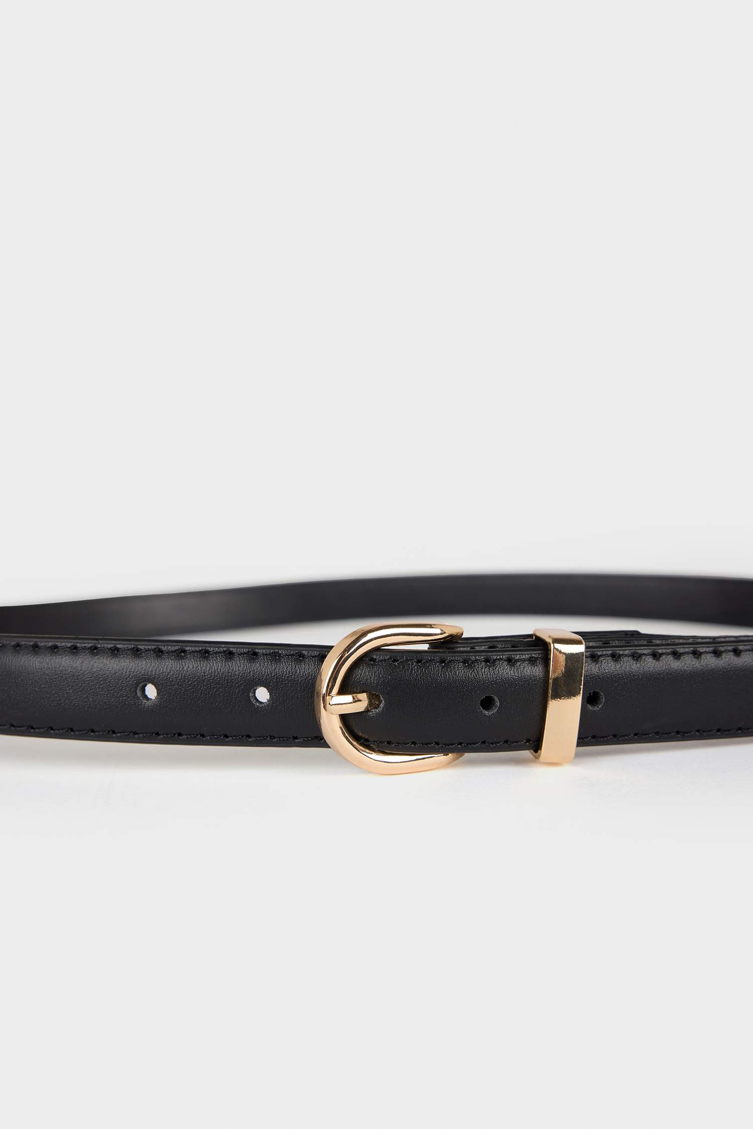 Kadın Oval Toka Suni Deri 3'lü Günlük Kemer