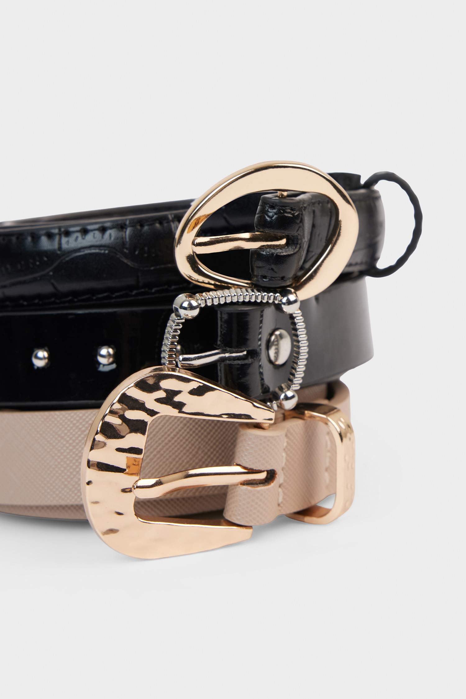 Woman 3 piece Faux Leather Belt