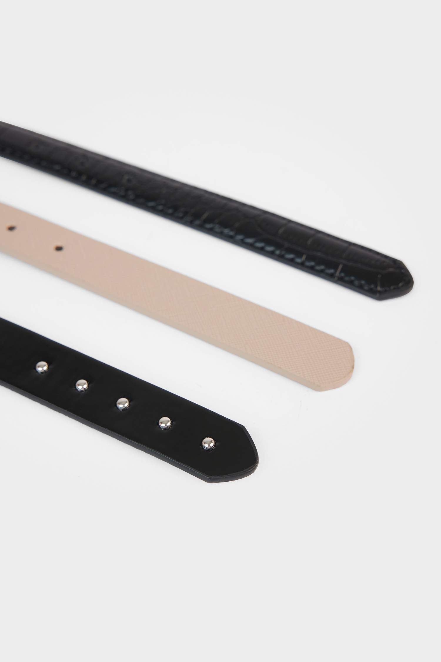 Woman 3 piece Faux Leather Belt