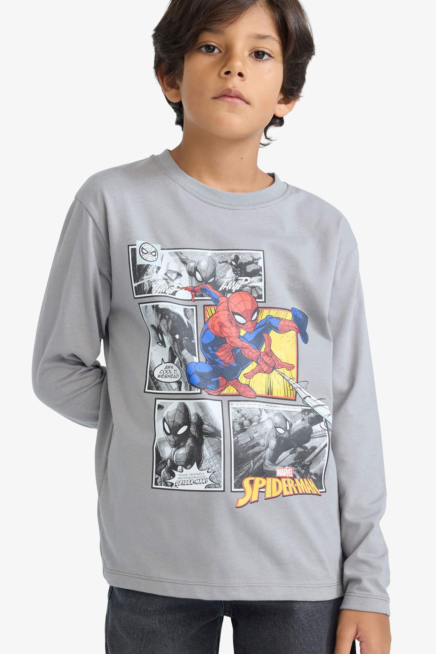 Boy Marvel Games Spiderman Regular Fit T-Shirt