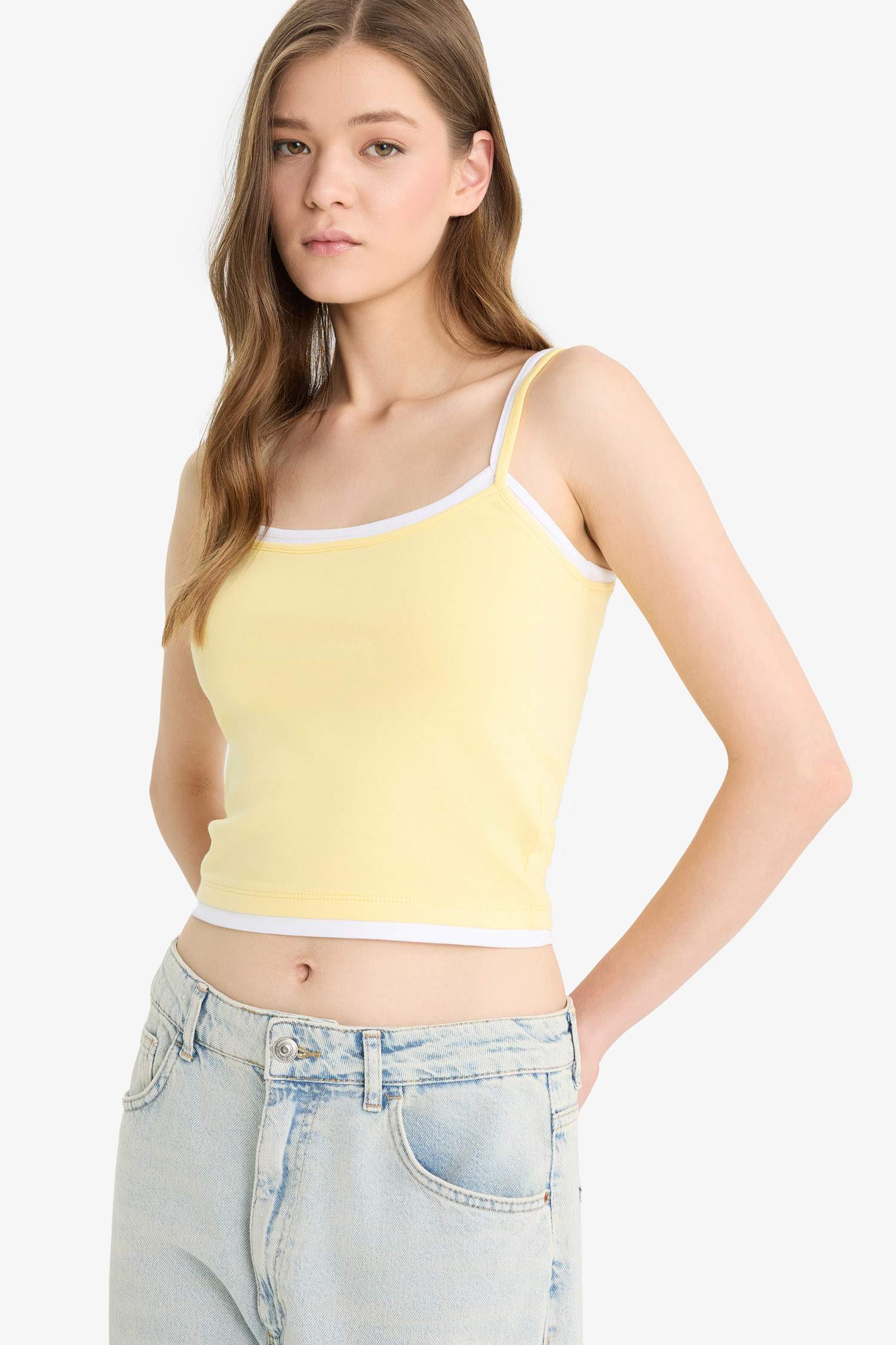 Coool Fitted Ribana Askılı Atlet