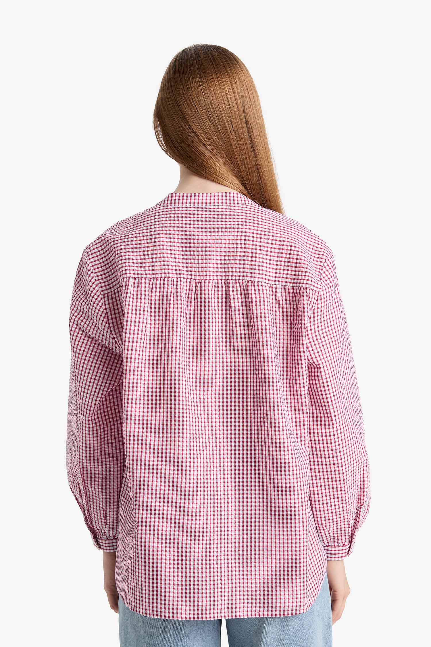 Relax Fit Woven Long Sleeve Tunic