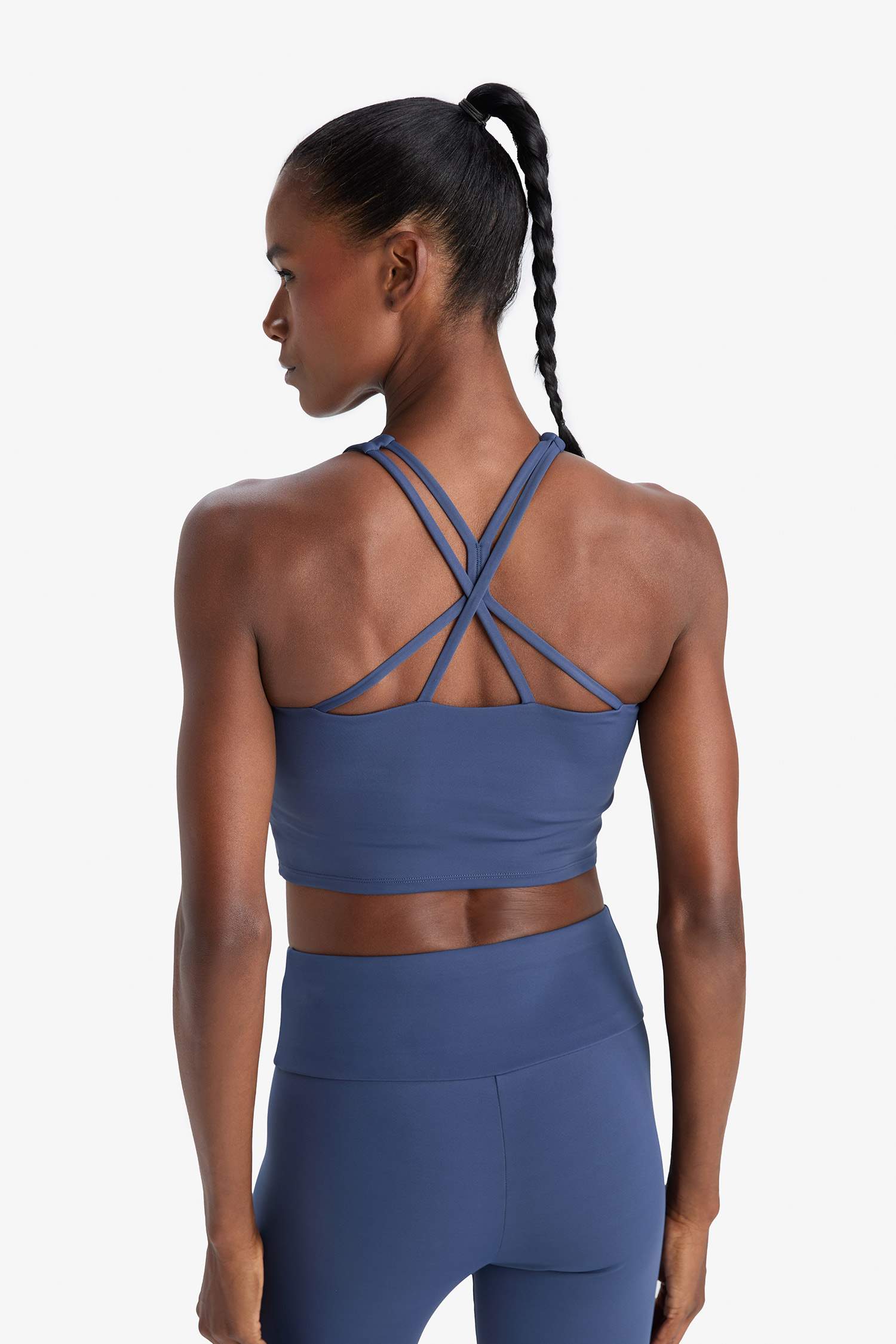 DeFactoFit Padded Stretchy Fabric Sports Bra