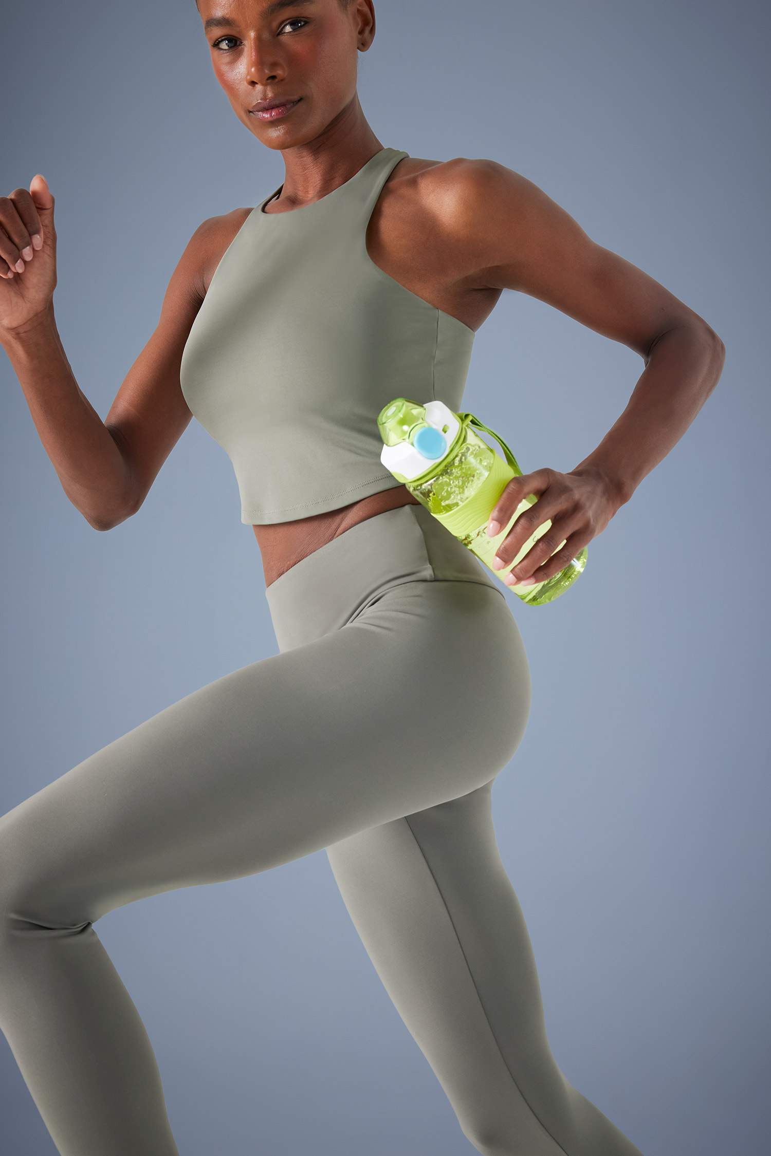 DeFactoFit Bisiklet Yaka Pedli İç Göstermez Esnek Kumaş Uzun Sporcu Sütyeni