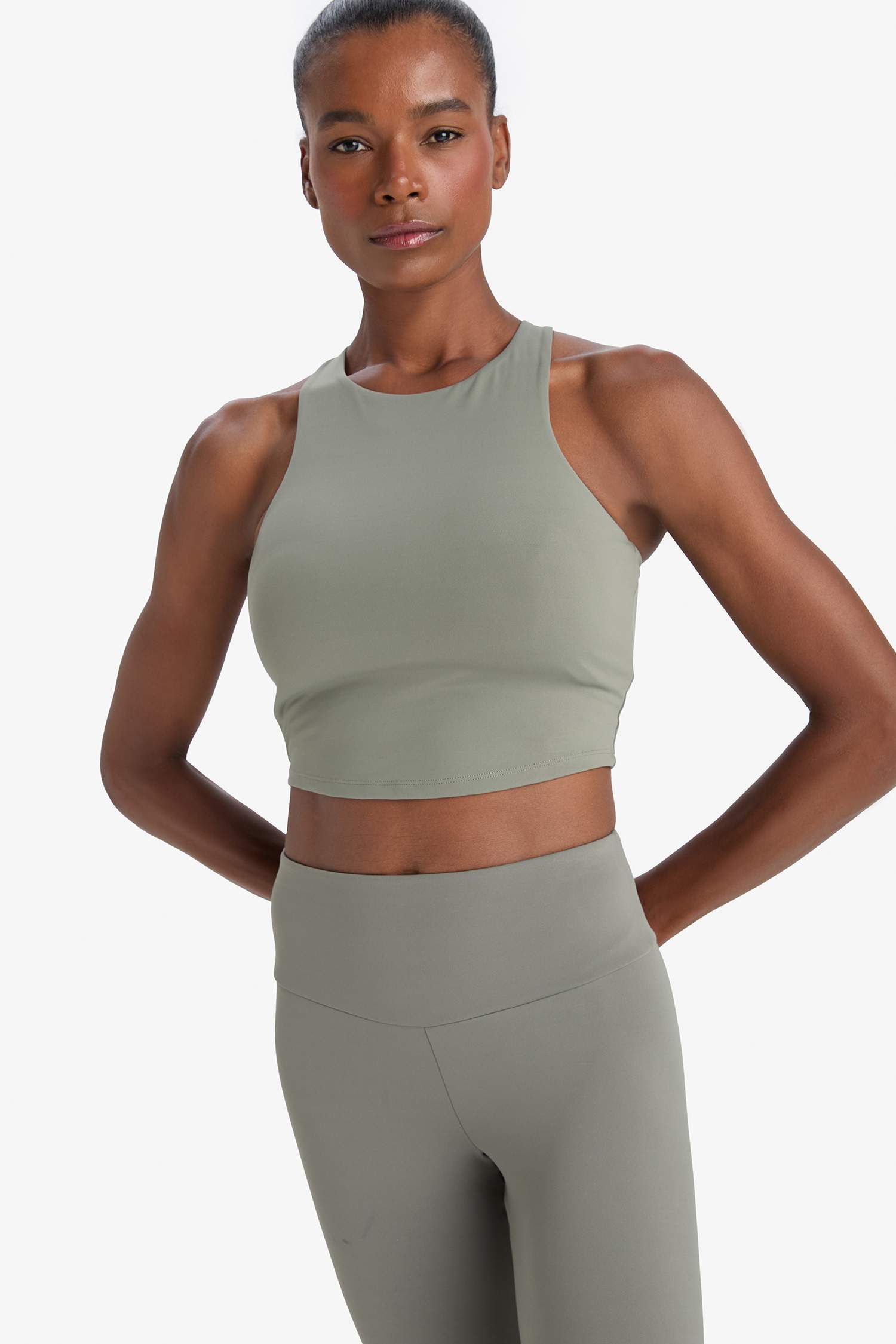 DeFactoFit Bisiklet Yaka Pedli İç Göstermez Esnek Kumaş Uzun Sporcu Sütyeni