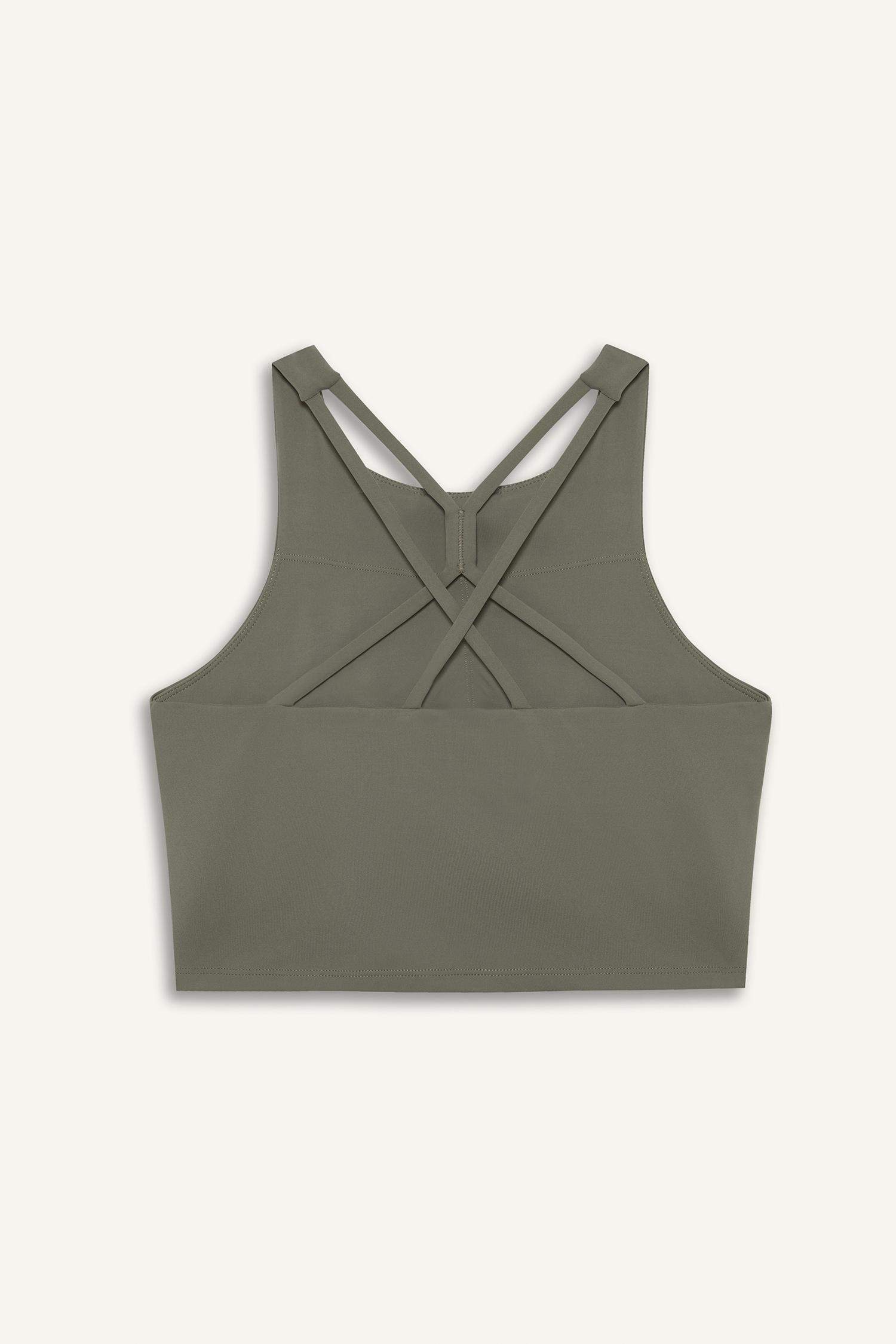 DeFactoFit Bisiklet Yaka Pedli İç Göstermez Esnek Kumaş Uzun Sporcu Sütyeni