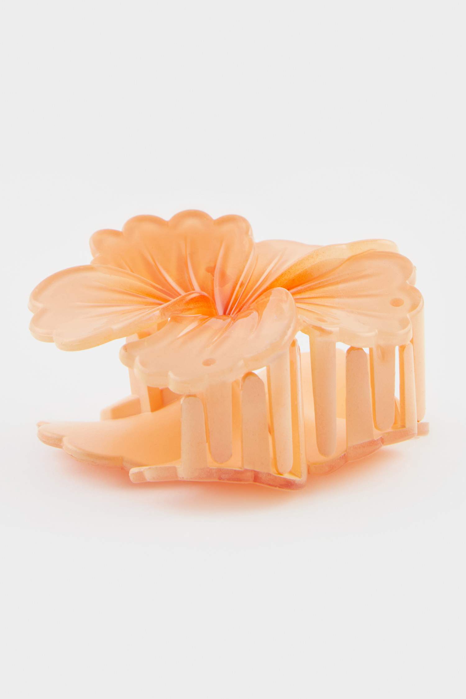 Pince à cheveux lotus orange pour femme