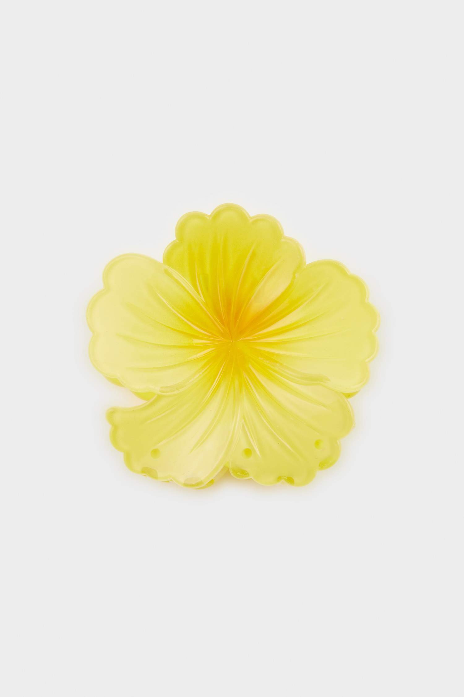 Pince à cheveux lotus jaune pour femme