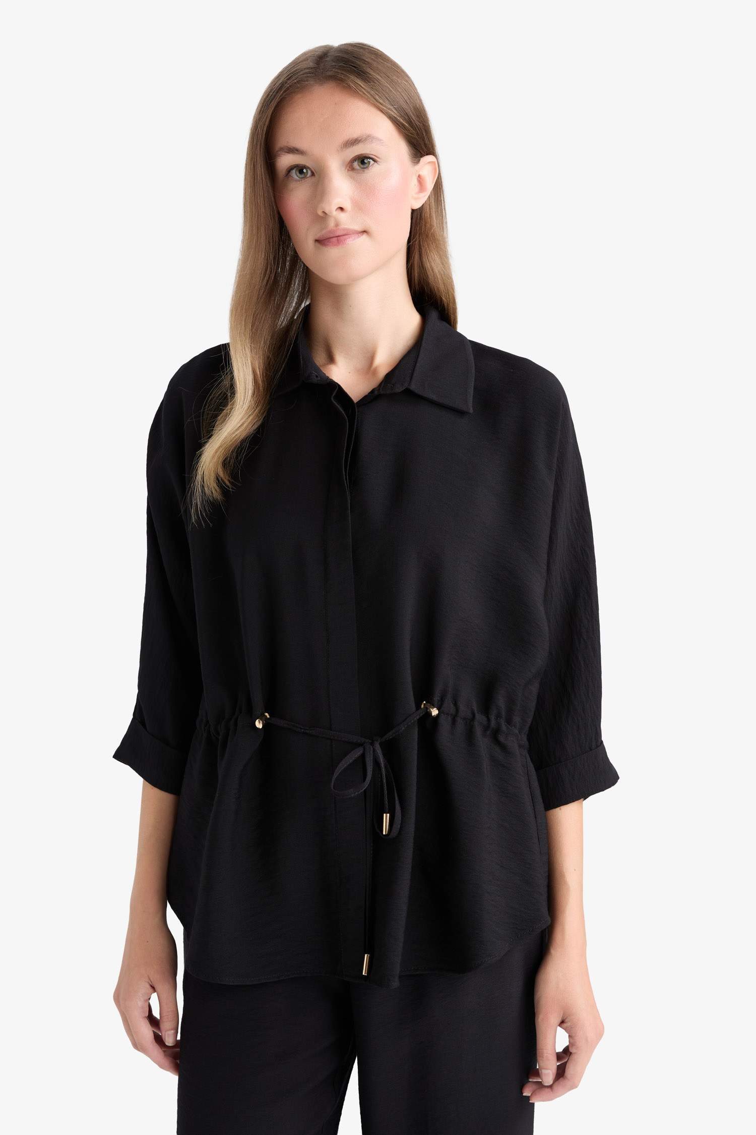 Shirt Collar Long Sleeve Shirt