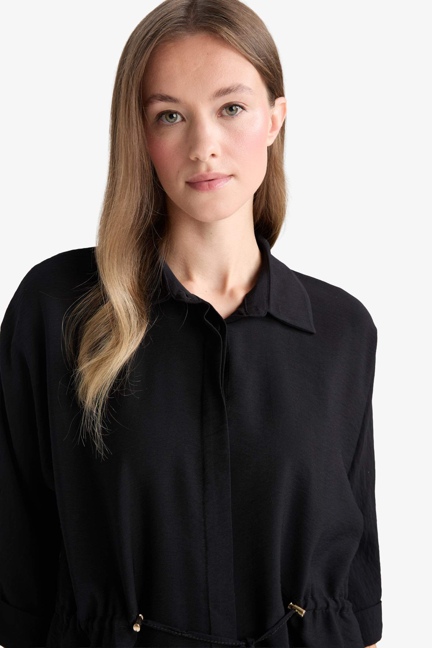 Shirt Collar Long Sleeve Shirt