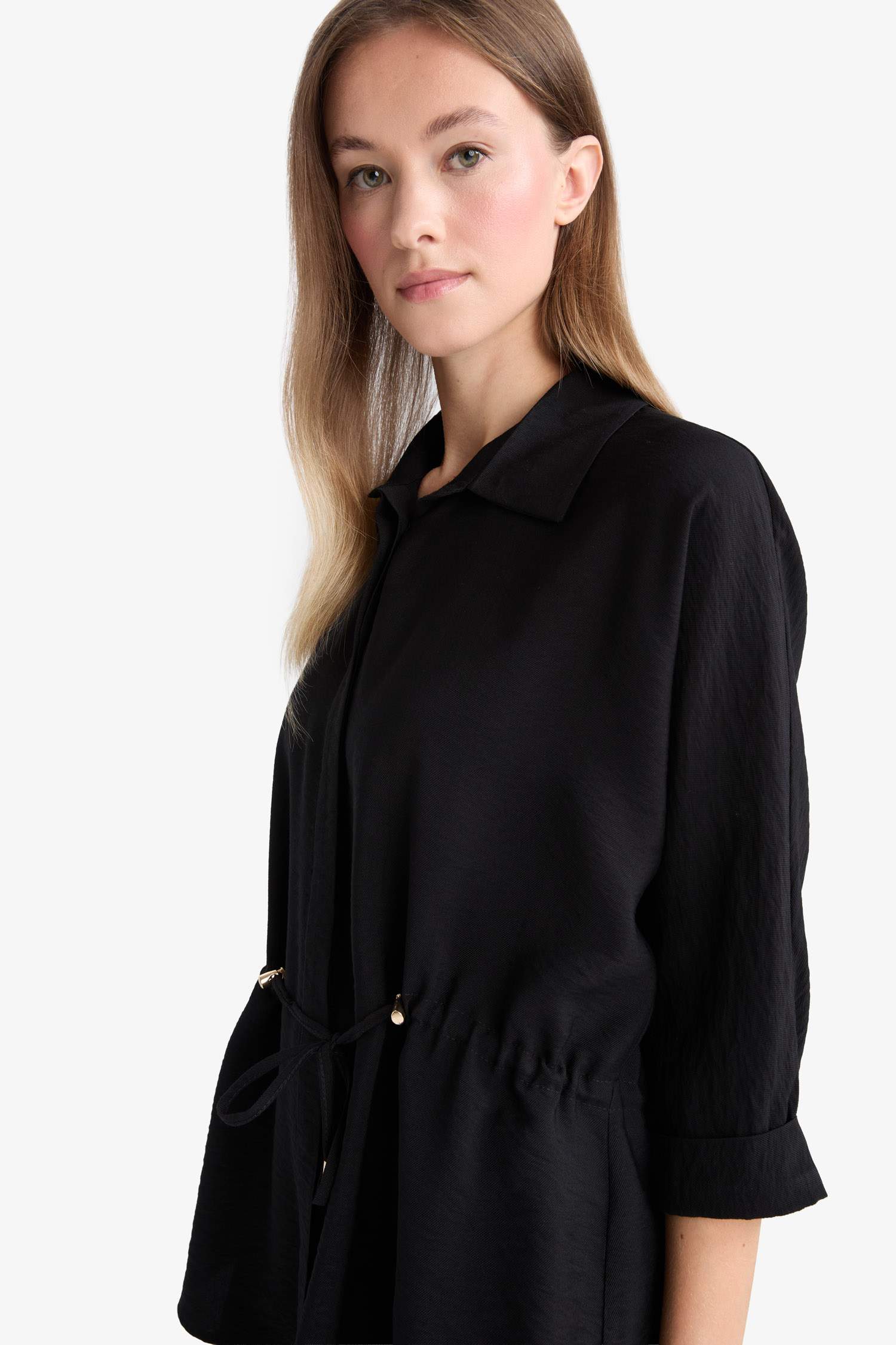 Shirt Collar Long Sleeve Shirt