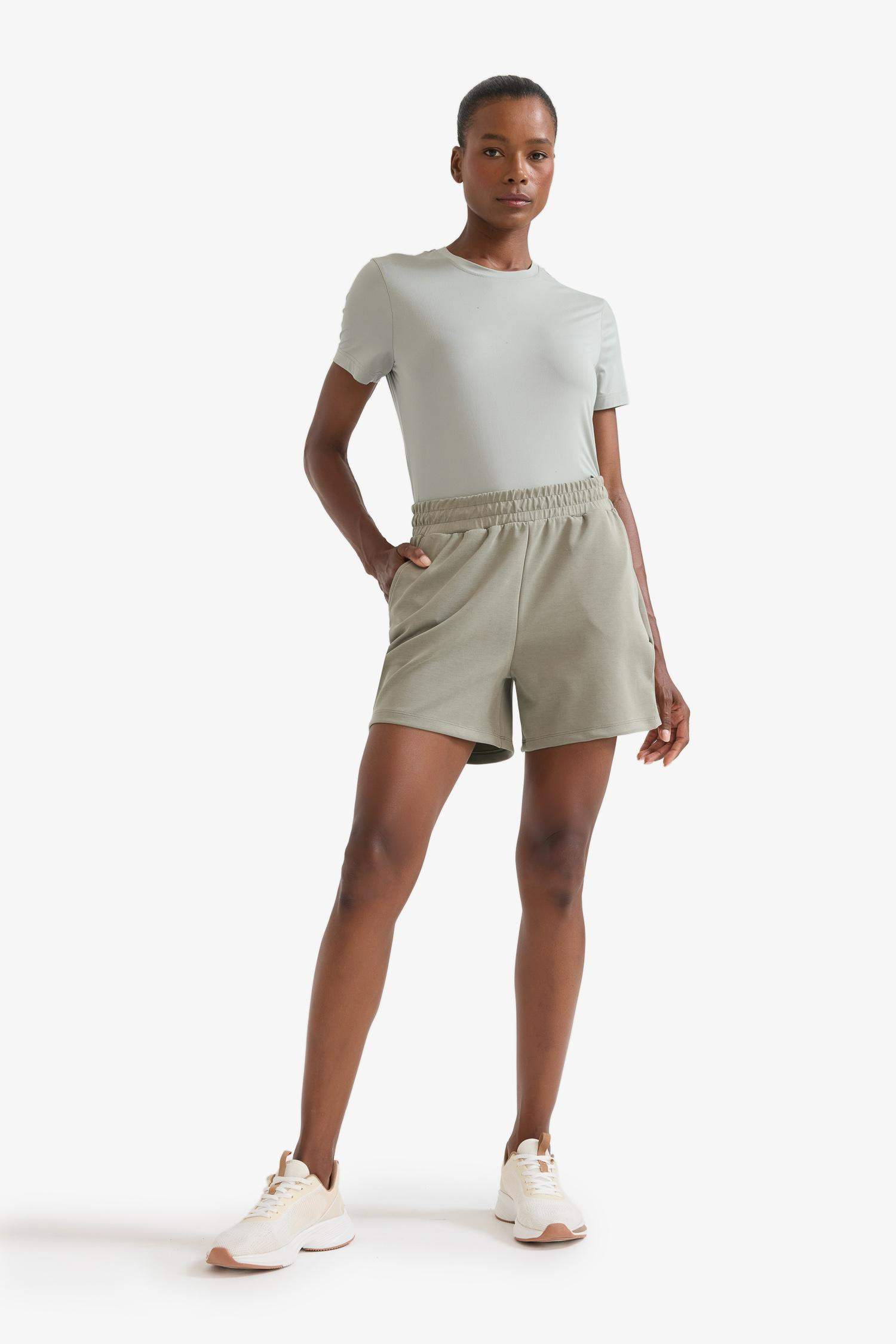 DeFactoFit Standart Fit Kısa Paça Modal Şort