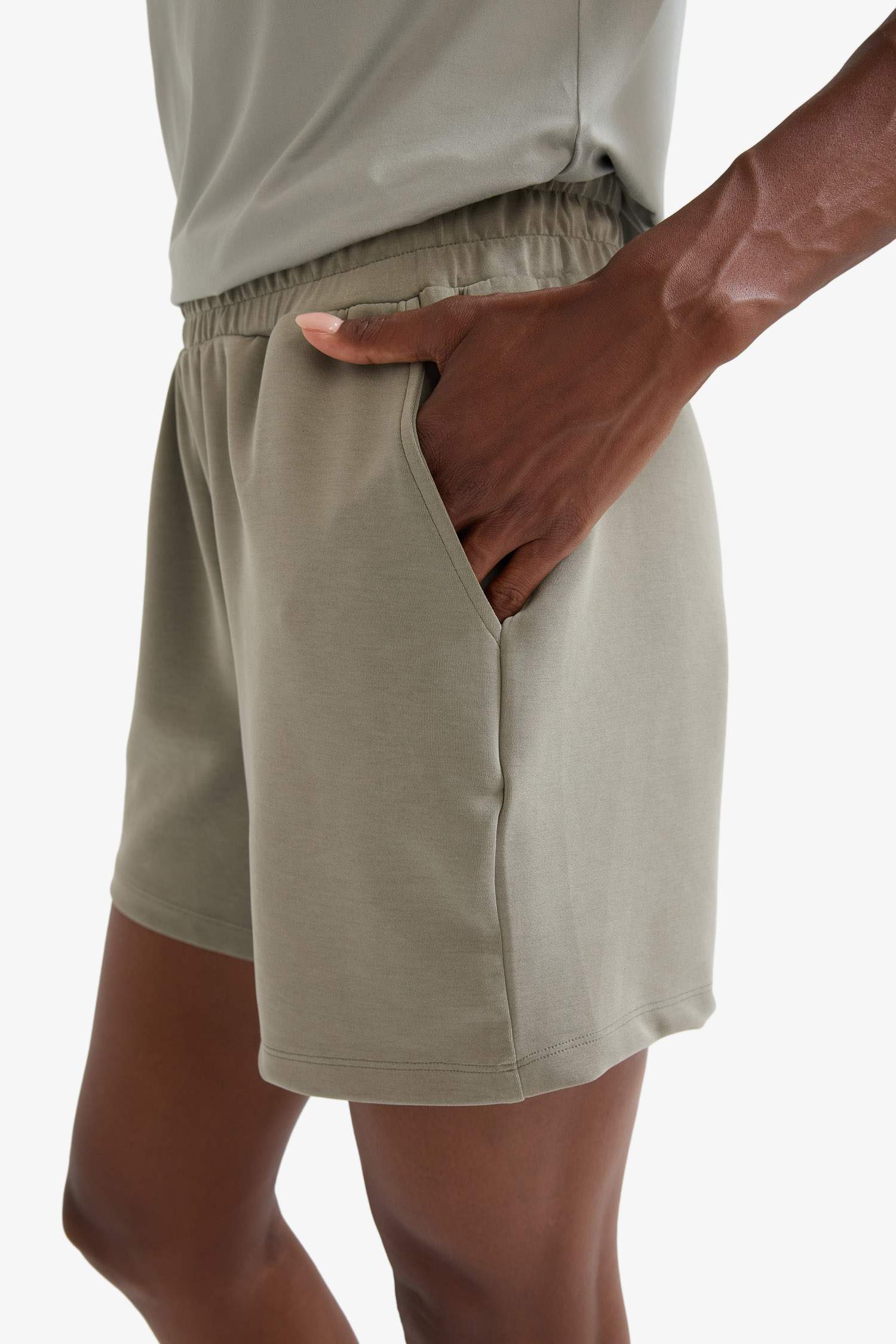 DeFactoFit Standart Fit Kısa Paça Modal Şort