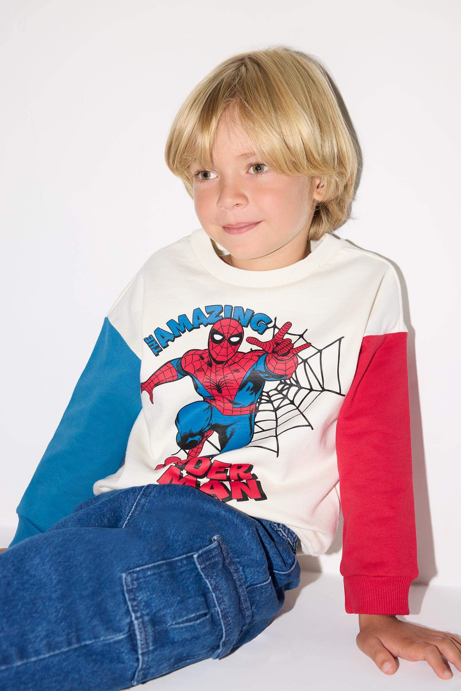 Baby Boy Marvel Comics Crew Neck Sweatshirt