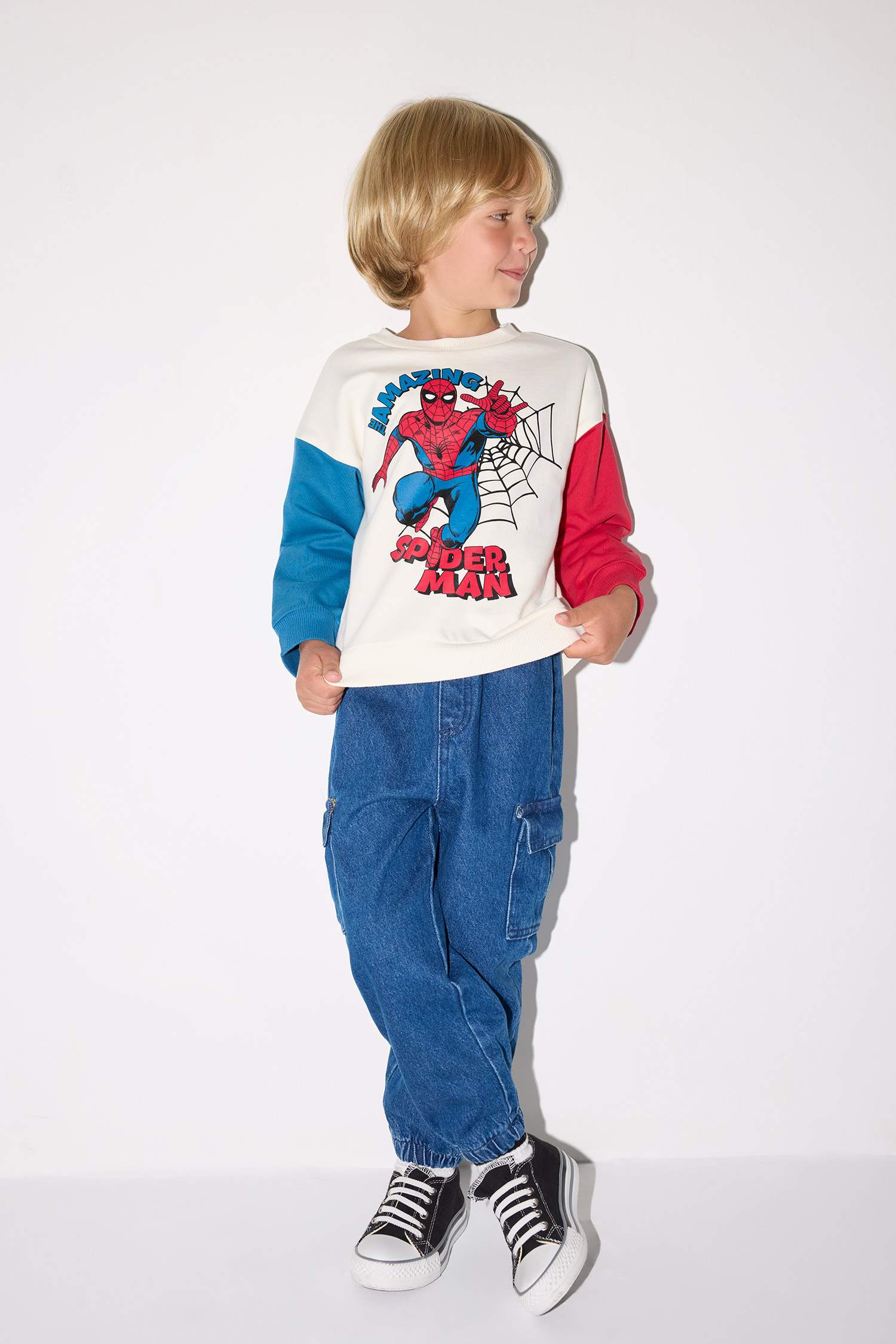 Baby Boy Marvel Comics Crew Neck Sweatshirt