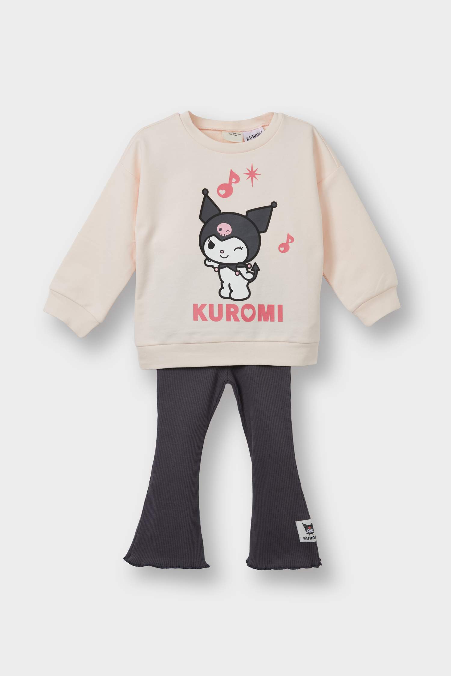 Kız Bebek Kuromi 2'li Takım Sweatshirt Tayt