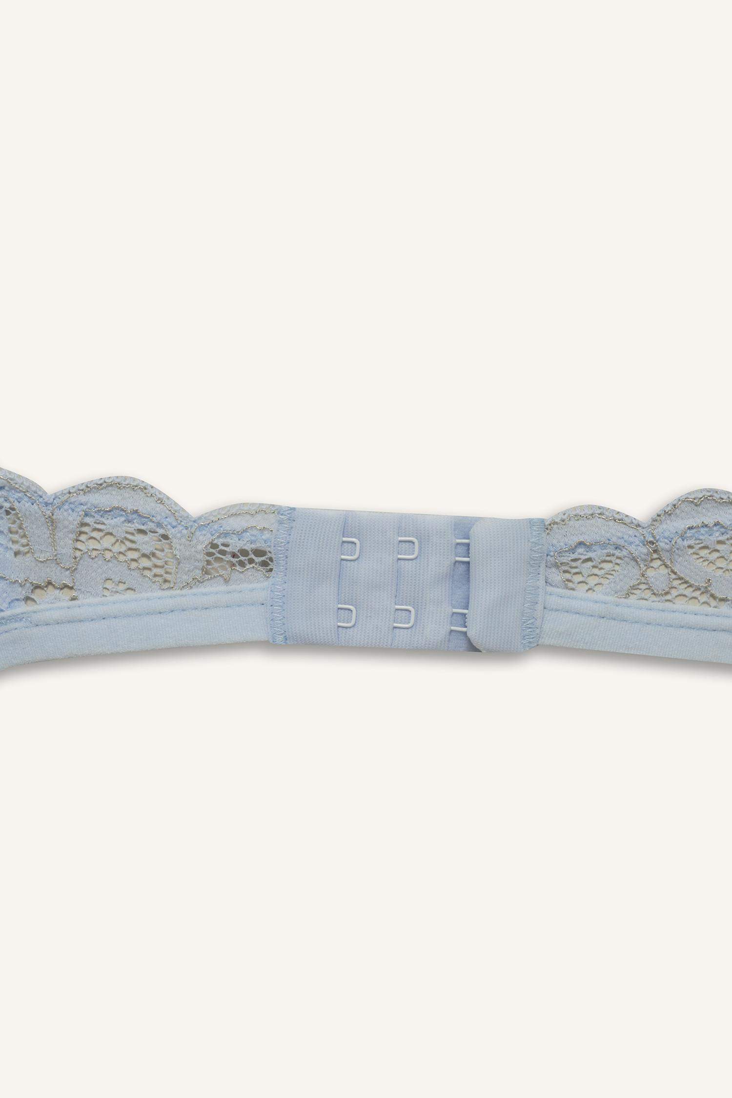 Dantelli Simli Dantel Kapsız Pedsiz Balensiz Triangle Bra-Fall in Love