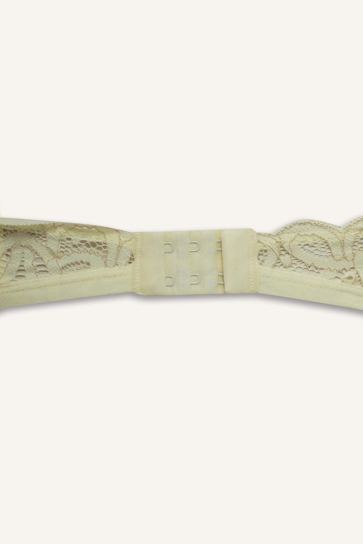 Simli Dantel Kapsız Pedsiz Balensiz Triangle Bra