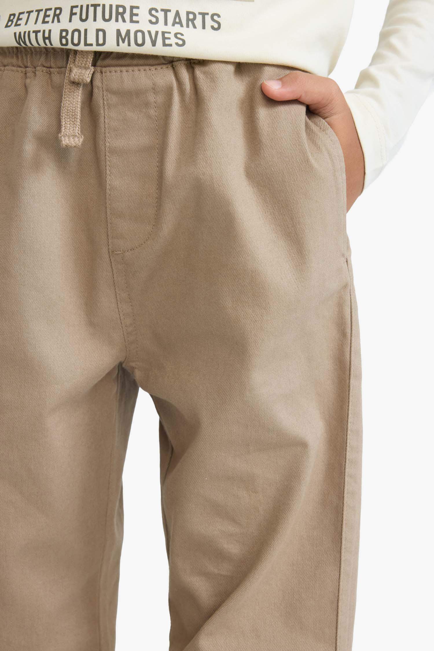 Boy Jogger Fit Gabardine Trousers