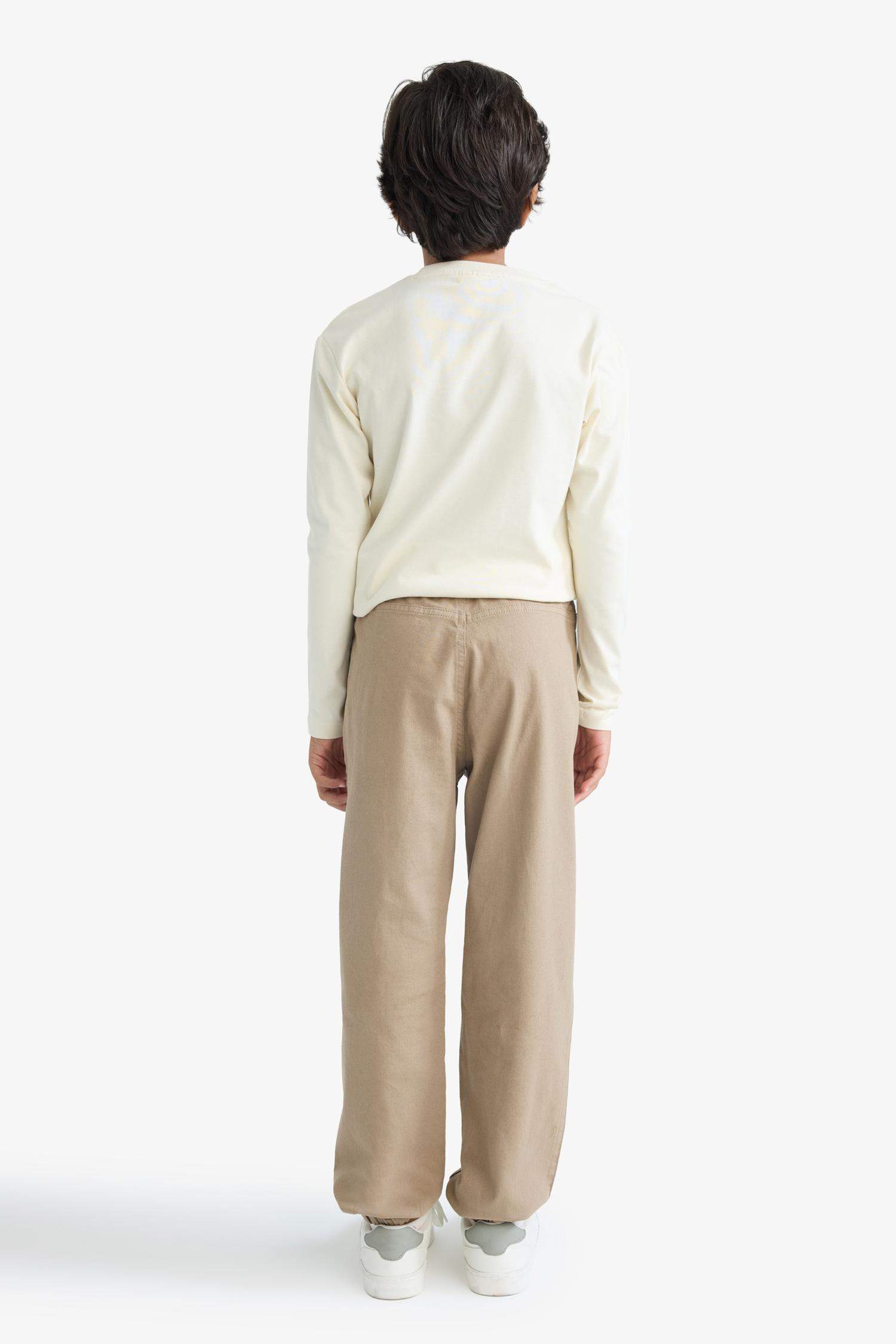 Boy Jogger Fit Gabardine Trousers