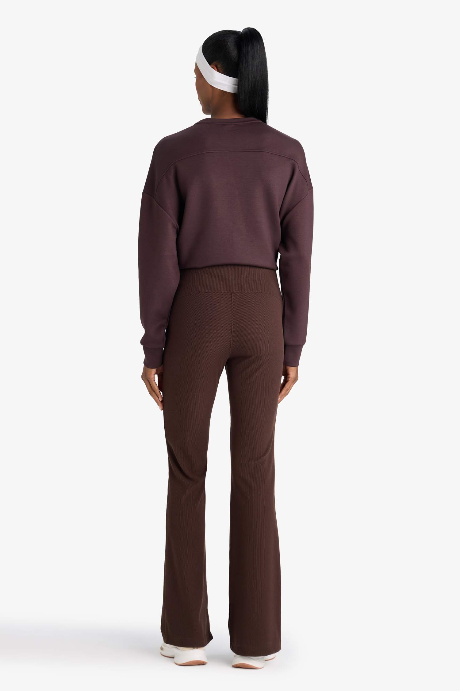 DeFactoFit Flare Fit High Waist Regular Leg Sweatpants