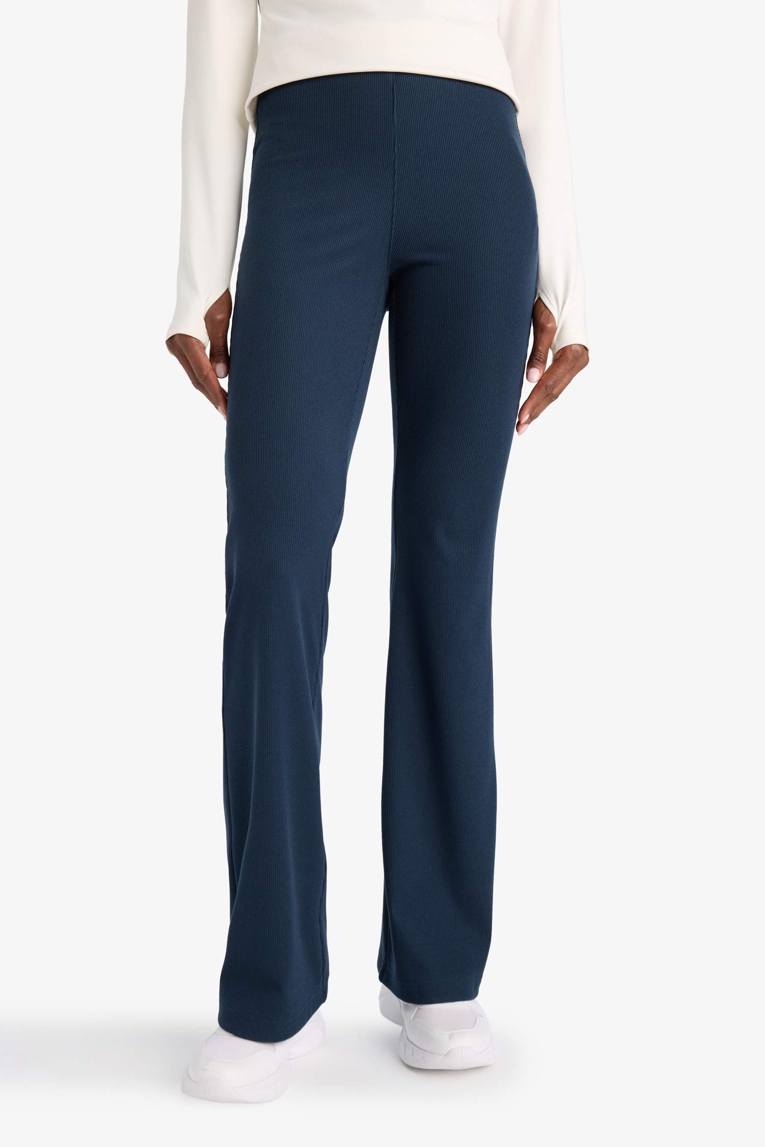 DeFactoFit Flare Fit High-Waist Regular Leg Sweatpants