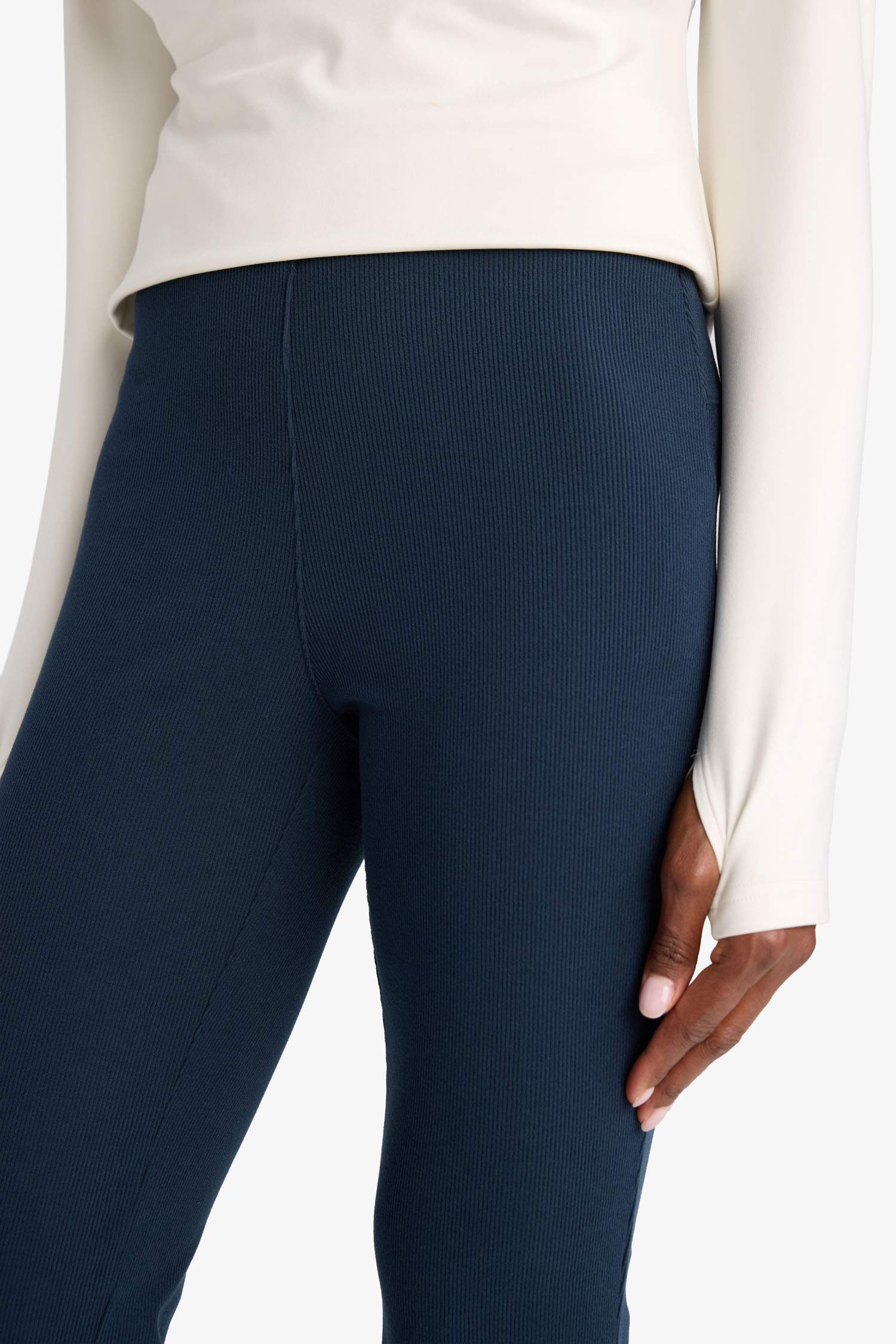 DeFactoFit Flare Fit High-Waist Regular Leg Sweatpants