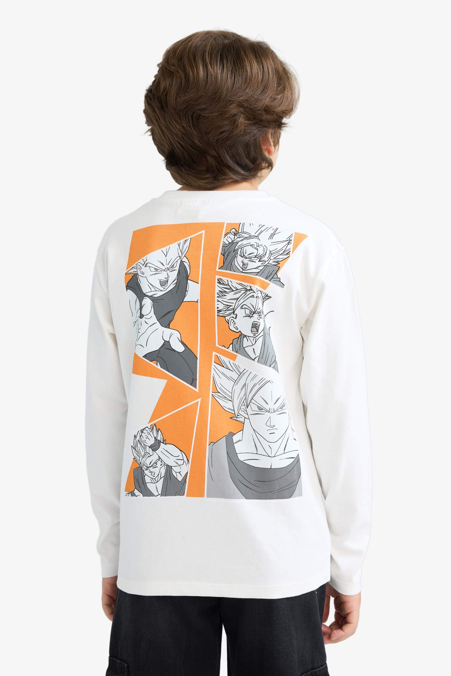 Boy Dragon Ball Crew Neck Long Sleeve T-Shirt