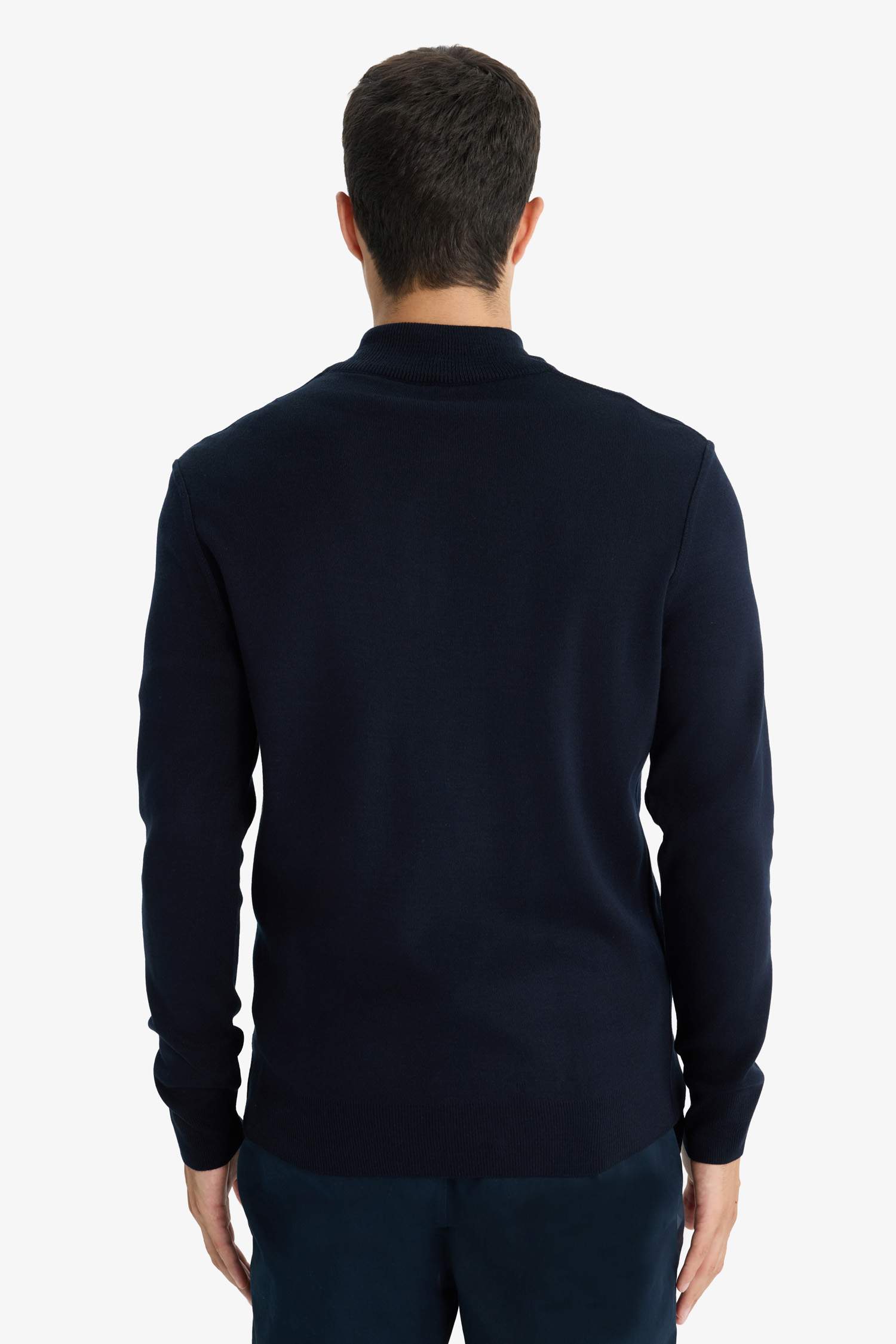 Standard Fit Zipper Knitwear Pullover