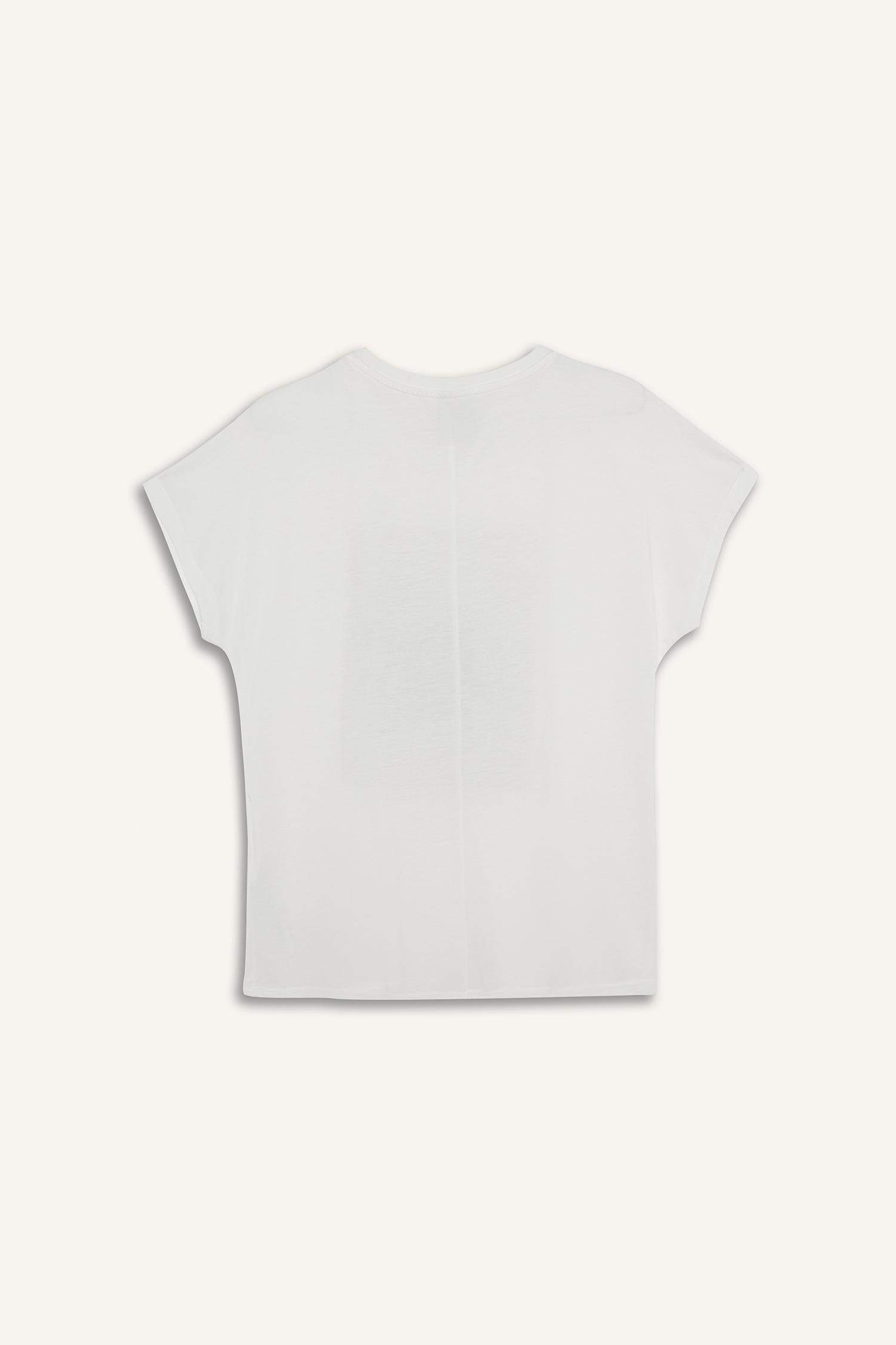 Crew Neck Floral Short Sleeve T-Shirt