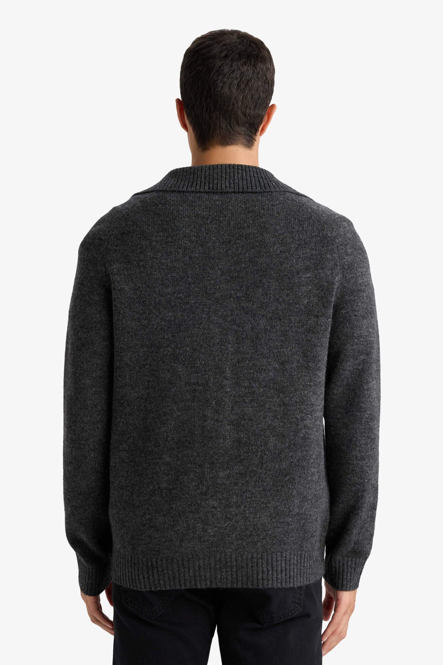 Standard Fit Turtleneck Knitwear Cardigan