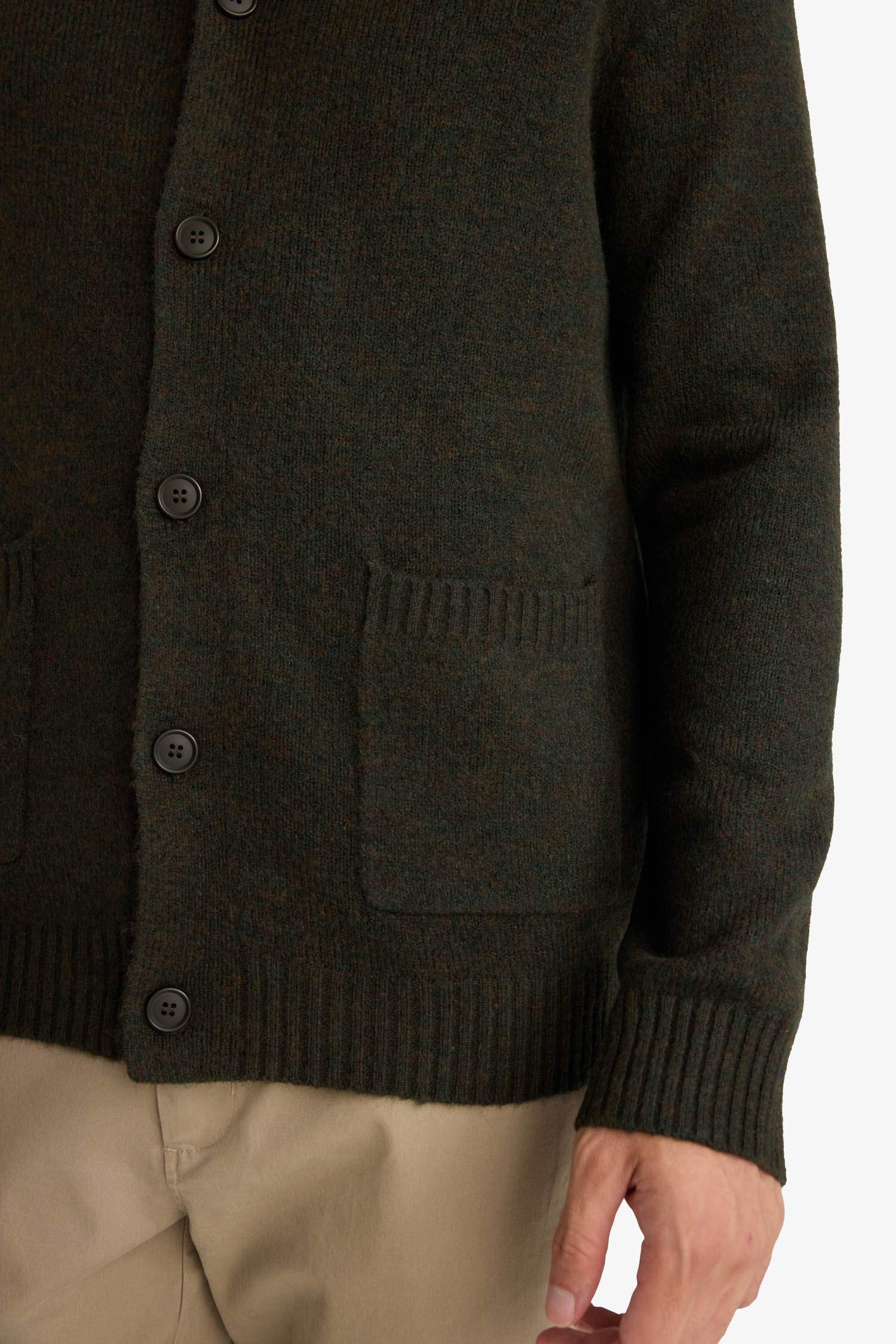 Standard Fit Turtleneck Knitwear Cardigan