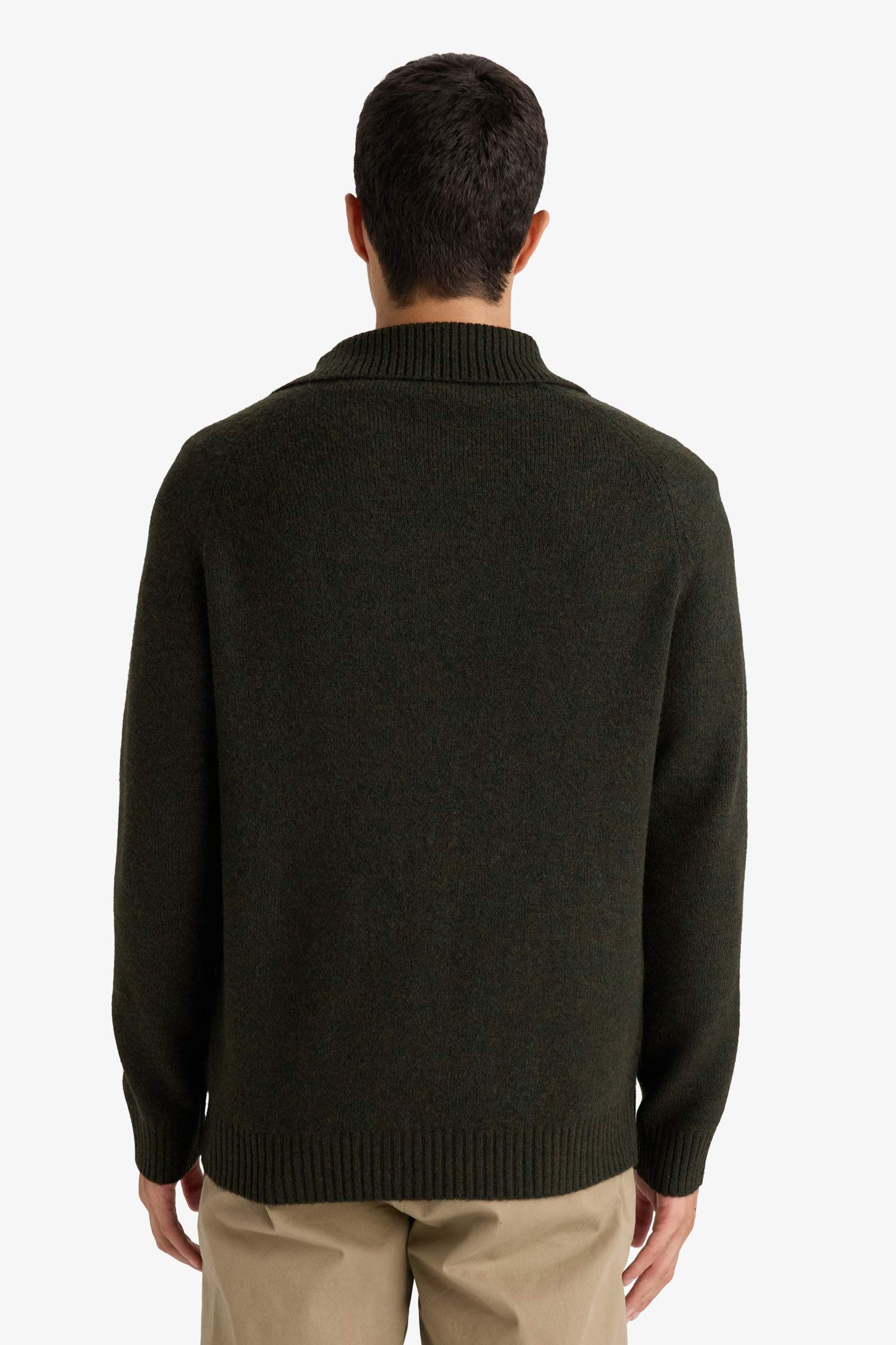 Standard Fit Turtleneck Knitwear Cardigan