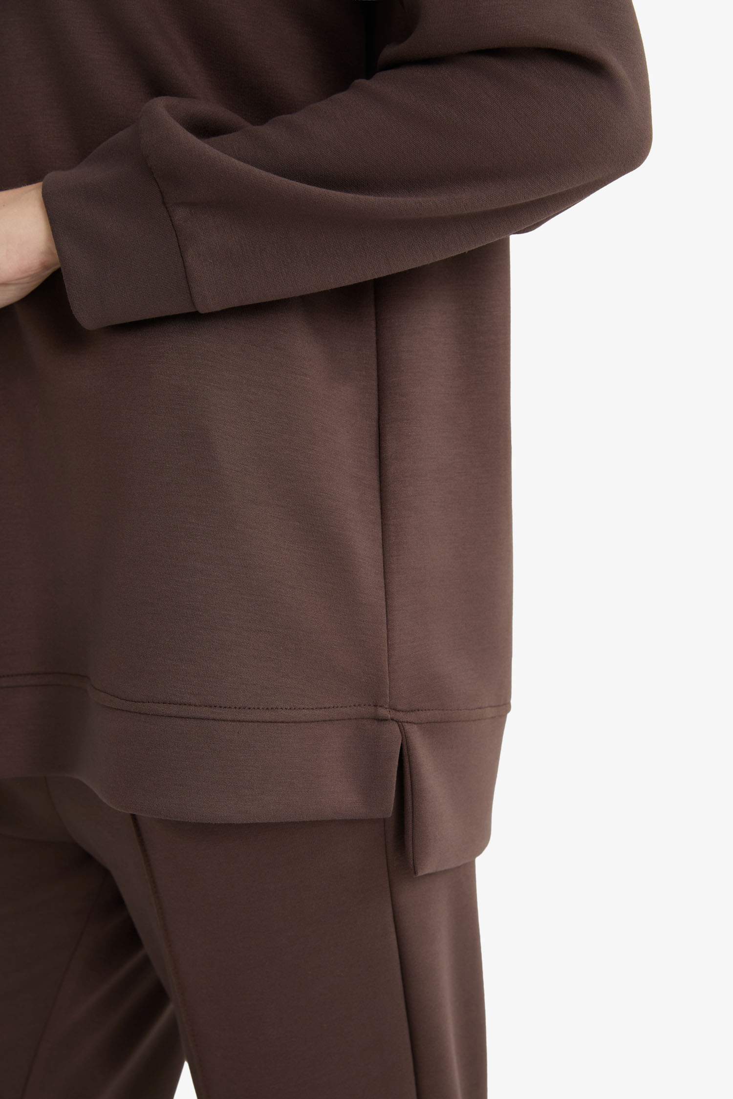 Regular Fit Bisiklet Yaka Uzun Kollu Tunik