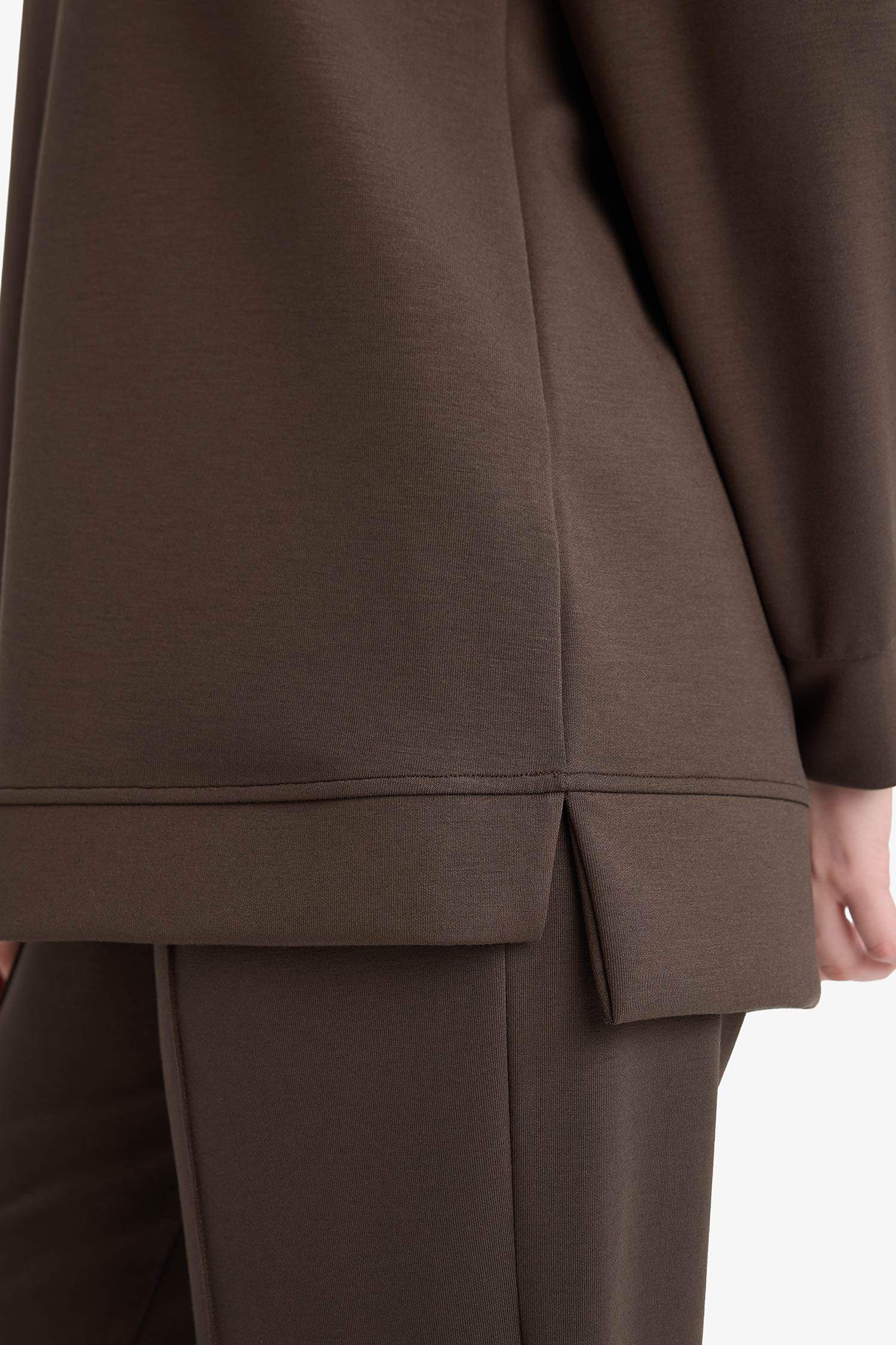 Regular Fit Bisiklet Yaka Uzun Kollu Tunik