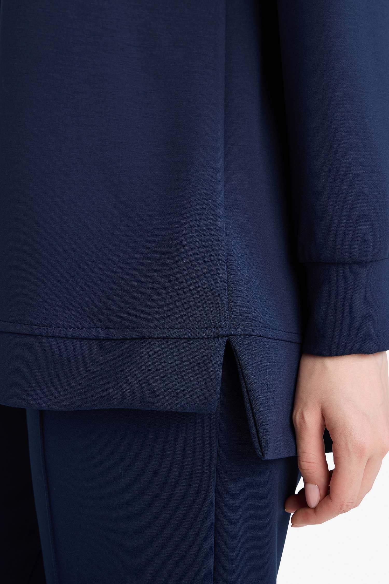 Regular Fit Bisiklet Yaka Uzun Kollu Tunik